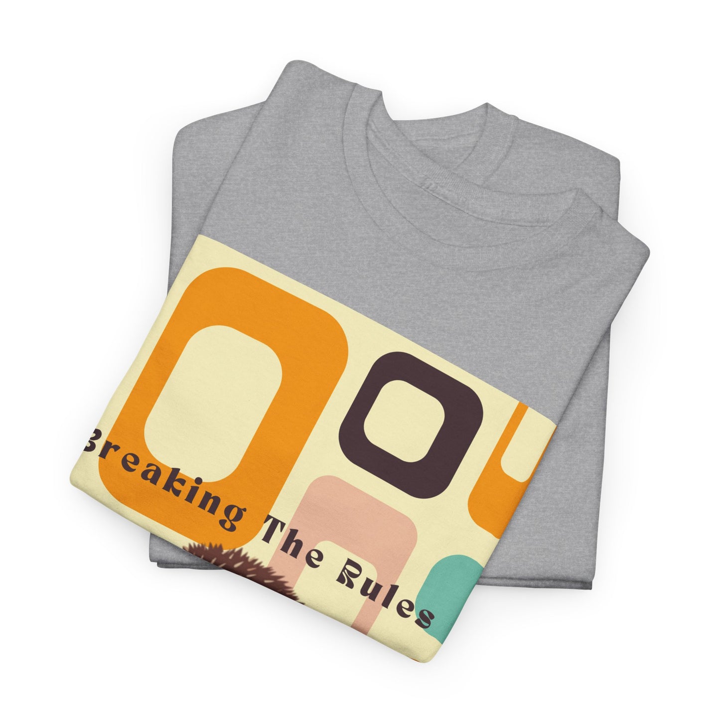 Retro Hedgehog T-Shirt - Breaking The Rules, Vintage Style, 70's Vibe, Unisex Cotton Tee, Gift for Hedgehog Lovers, Fun Fashion