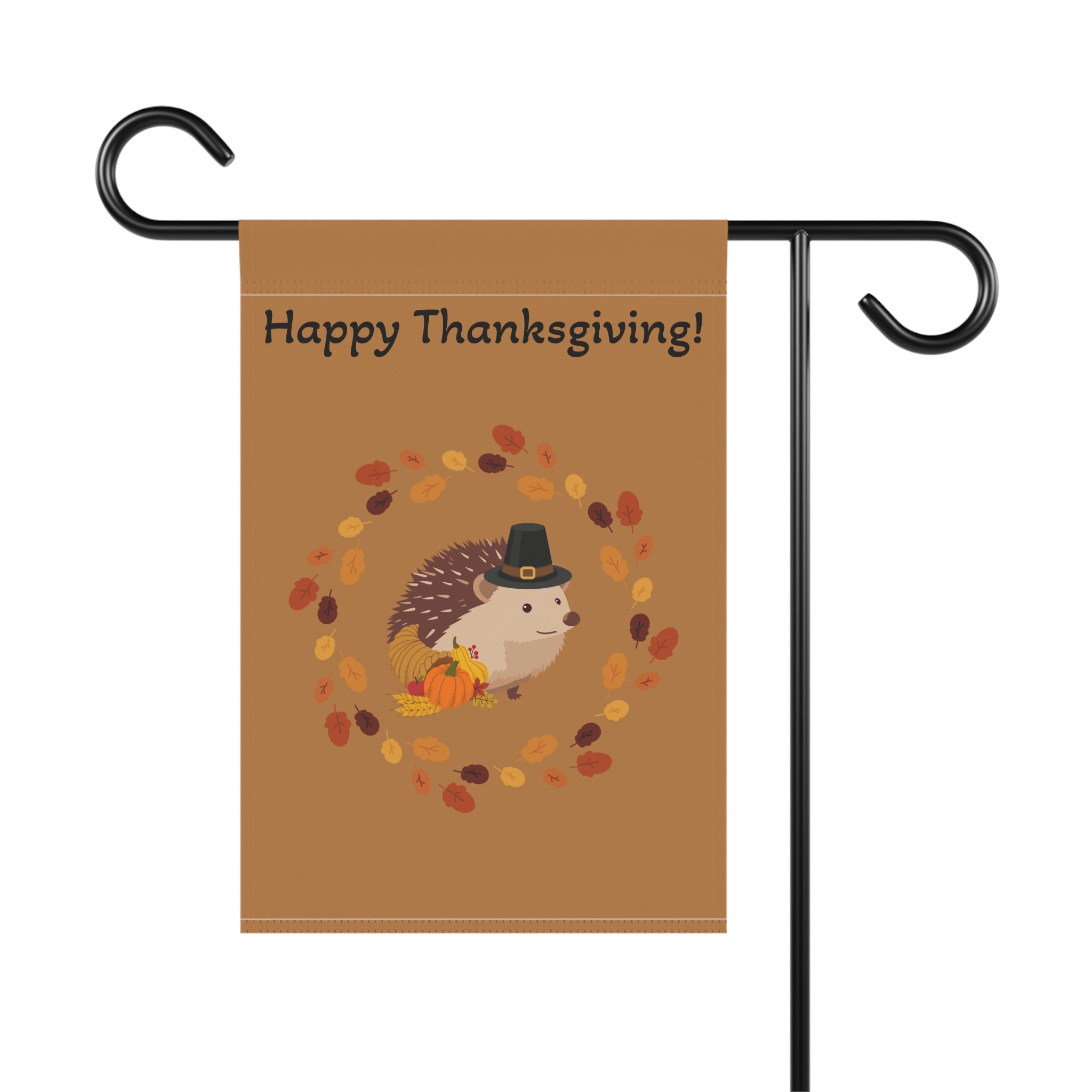 Thanksgiving Garden Banner, Fall Decor, Hedgehog Flag, Autumn Home Decoration, Outdoor Thanksgiving Sign