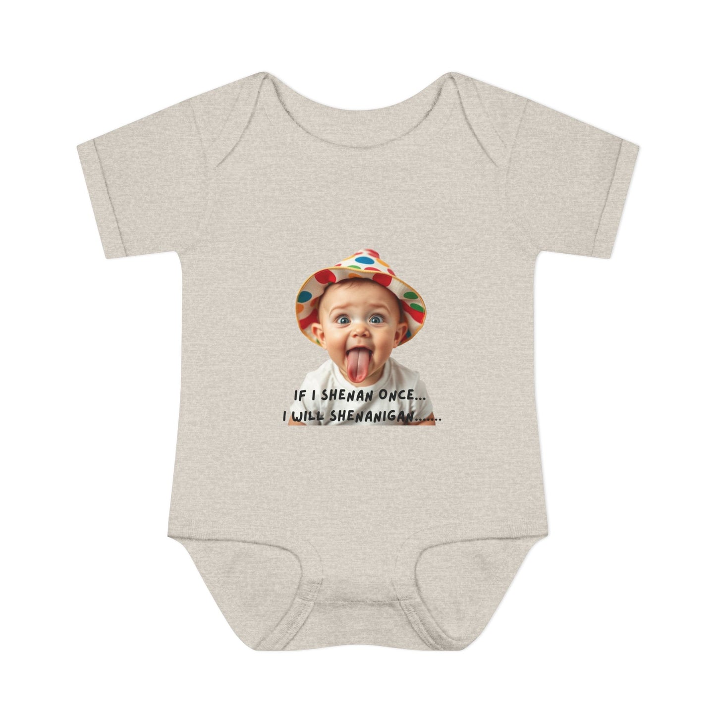 Humorous Infant Bodysuit - "If I Shenan Once, I Will Shenanigan!" Baby Outfit, Newborn Gift, Funny Baby Clothes, Cute Shower [...]