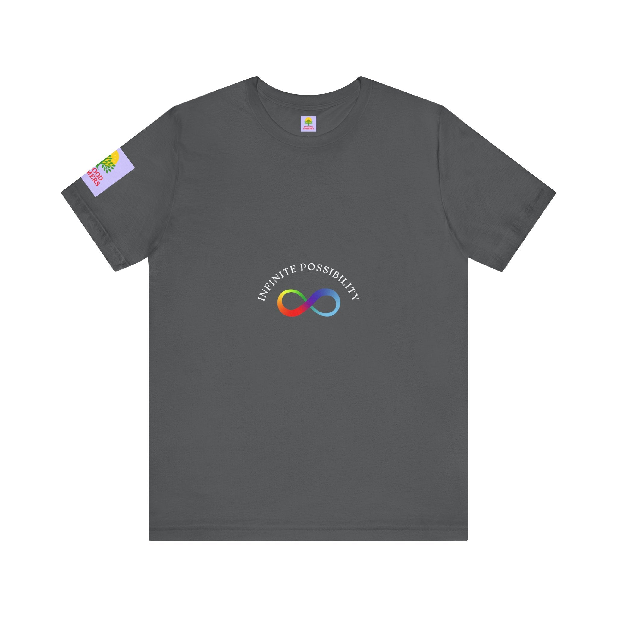 Colorful Infinity Symbol Unisex Tee, LGBTQ+ Pride T-shirt, Casual Everyday Wear, Gift for Friends, Creative Wardrobe Essential