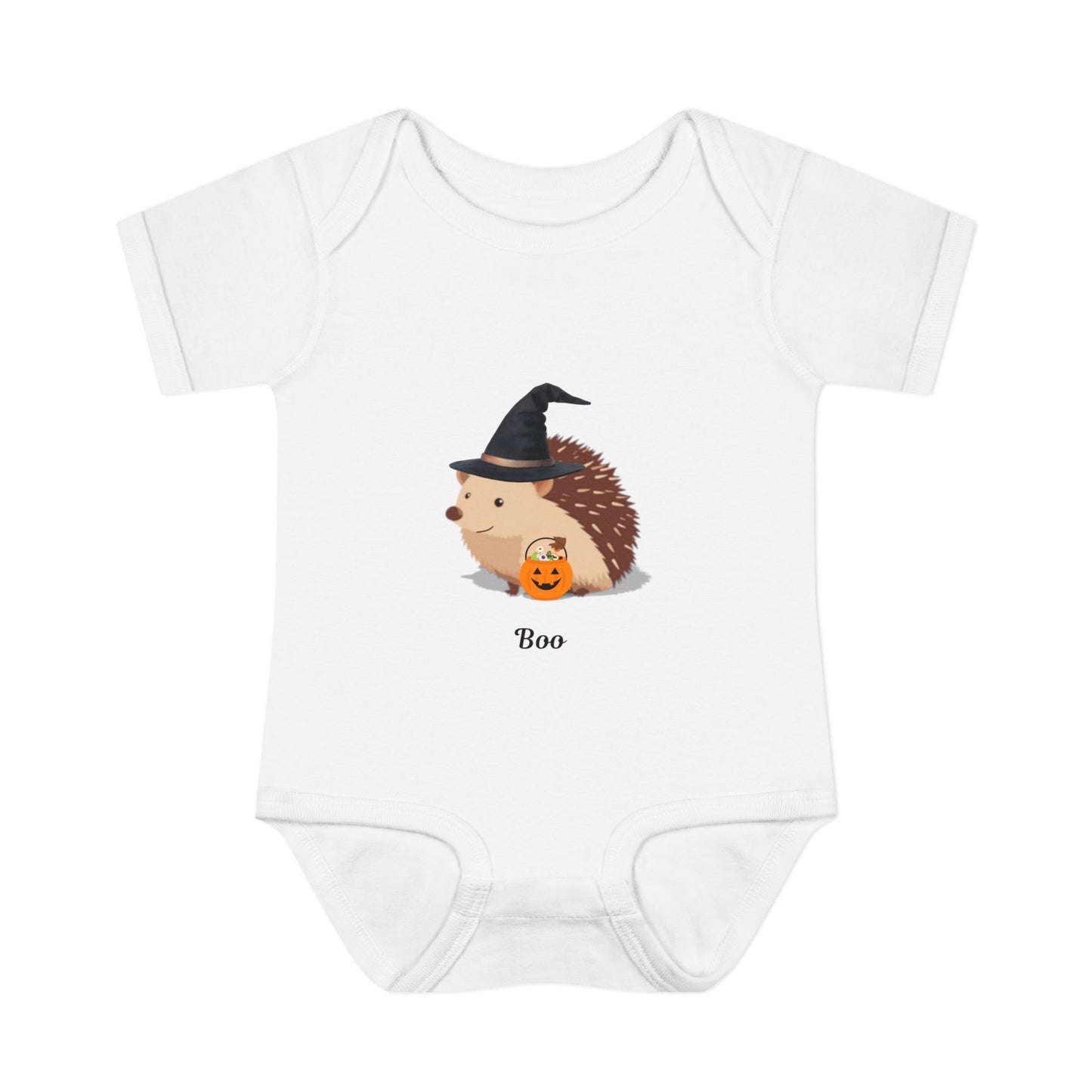 Cute Halloween Hedgehog Infant Bodysuit - Boo, Baby Onesie, Fall Fashion, Halloween Outfit, Baby Shower Gift, Costume