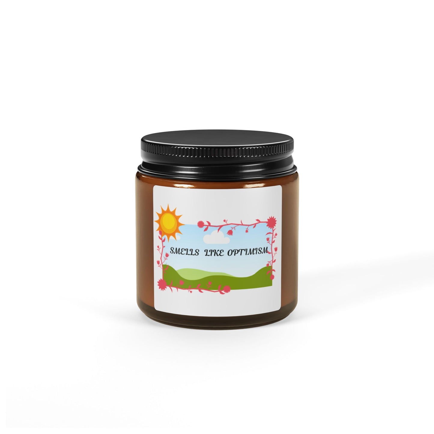 Smells like Optimism Scented Soy Candle - Brighten Your Space, Ideal Gift for Home, Relaxation, Celebrations, Self-Care, Eco-Friendly