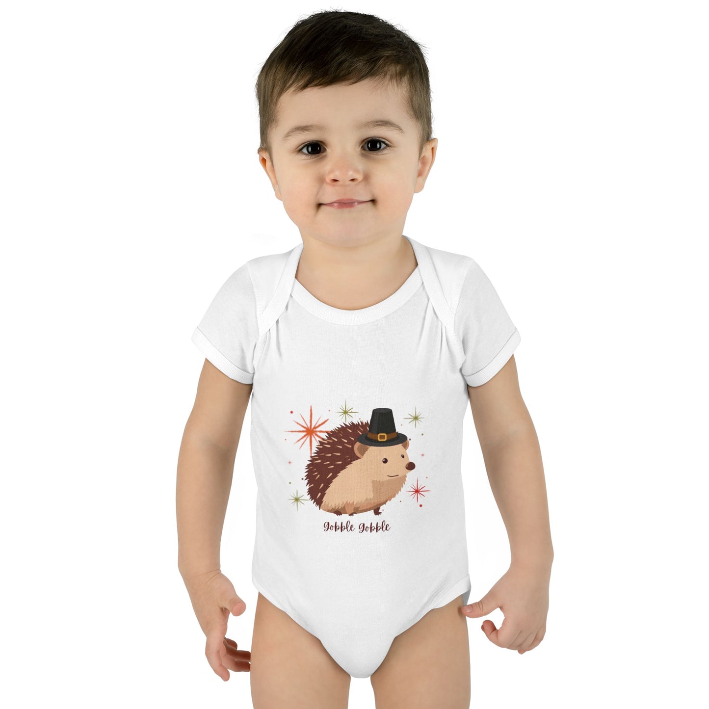 Cute Hedgehog Baby Bodysuit, Thanksgiving Infant Outfit, Baby Shower Gift, Holiday Apparel, Cute Animal Clothing, Newborn Essentials