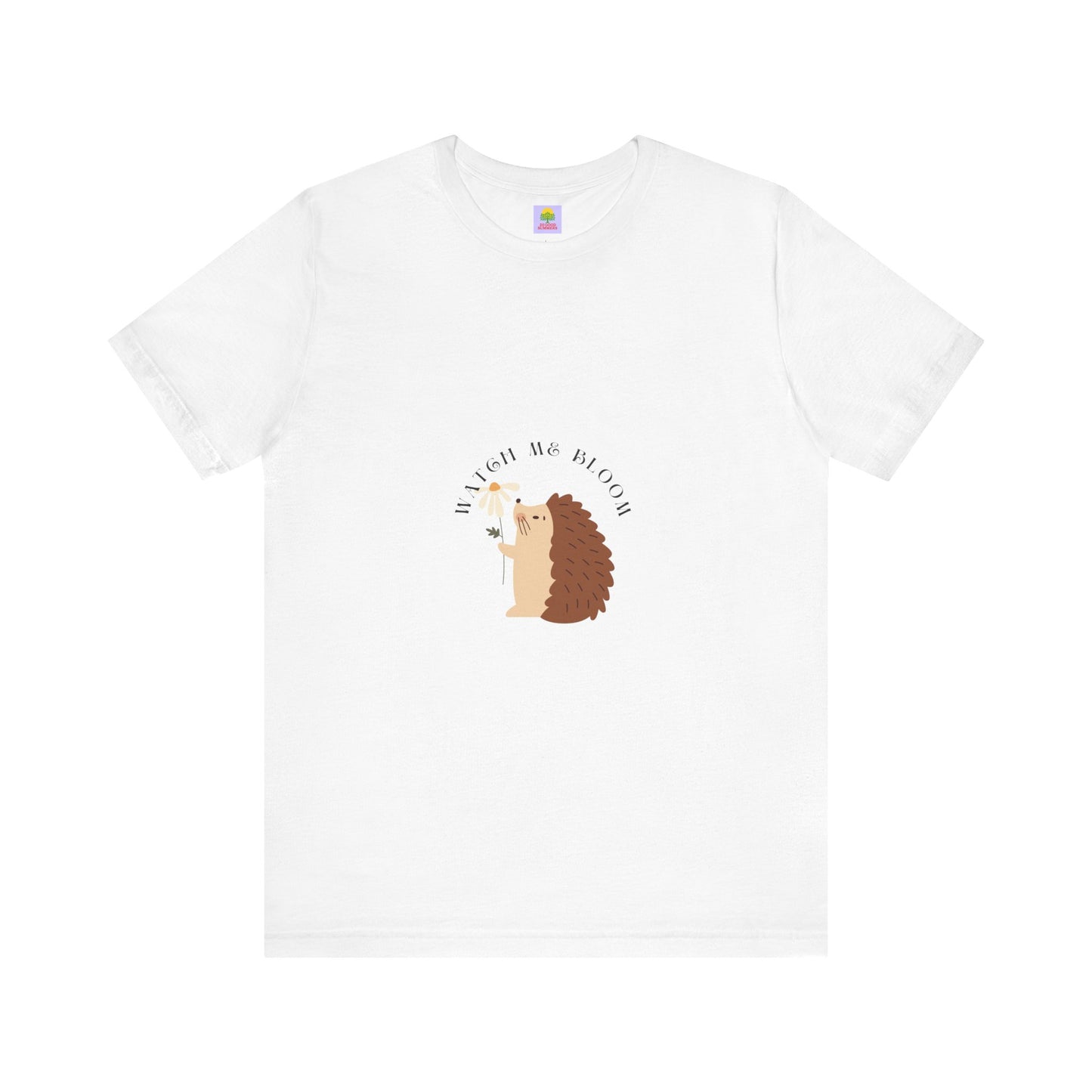 Watch Me Bloom Cute Hedgehog Graphic Tee - Fun, Quirky Design for Animal Lovers - Perfect Gift for Birthdays, Casual Wear, Nature Enthusiasts