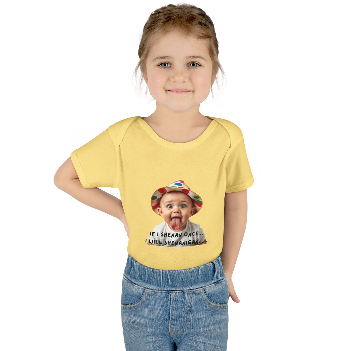 Humorous Infant Bodysuit - "If I Shenan Once, I Will Shenanigan!" Baby Outfit, Newborn Gift, Funny Baby Clothes, Cute Shower [...]
