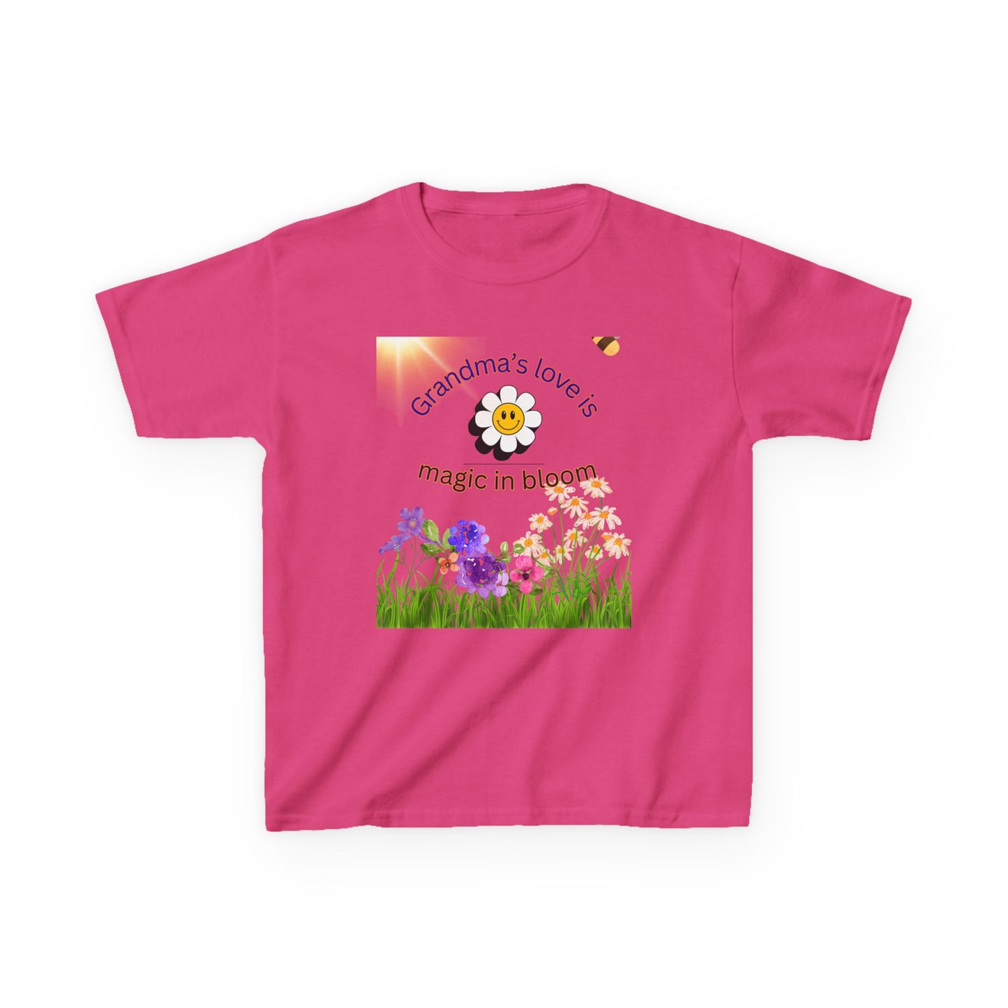 Grandma's Love Kids Tee - Floral Design, Gift for Grandkids, Spring Shirt, Cute Children's Apparel, Birthday Gift, Summer Fun