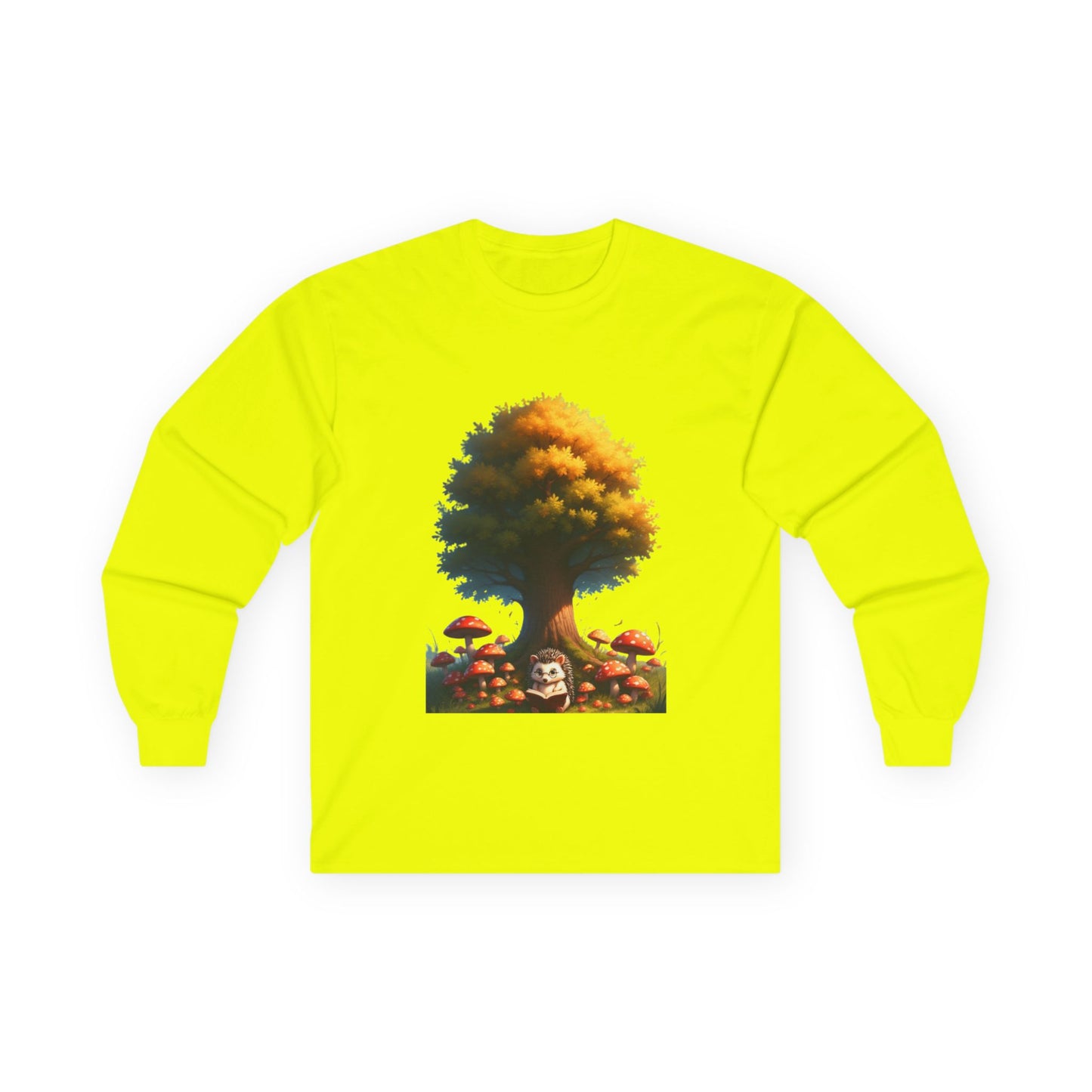 Autumn Tree Graphic Long Sleeve Tee, Cozy Fall Shirt, Unisex Casual Wear, Nature Lover Gift, Harvest Celebration Clothing