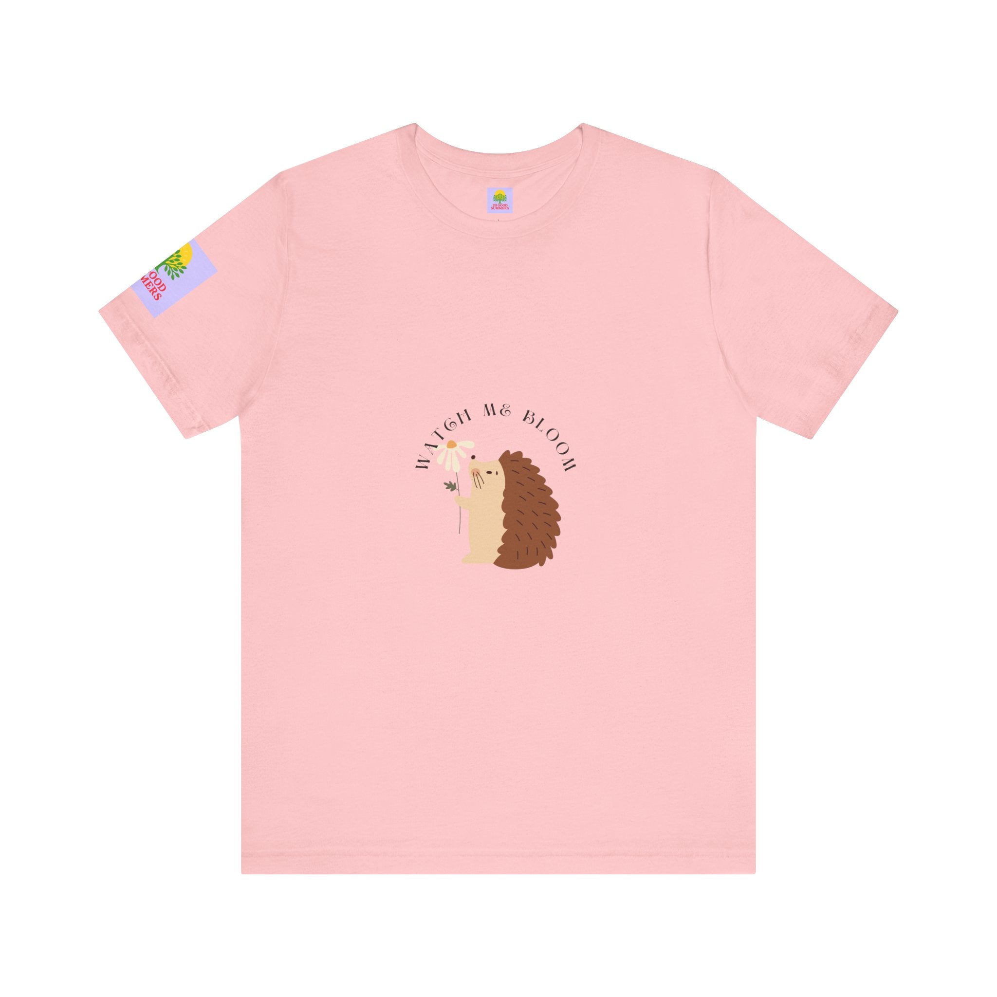 Watch Me Bloom Cute Hedgehog Graphic Tee - Fun, Quirky Design for Animal Lovers - Perfect Gift for Birthdays, Casual Wear, Nature Enthusiasts