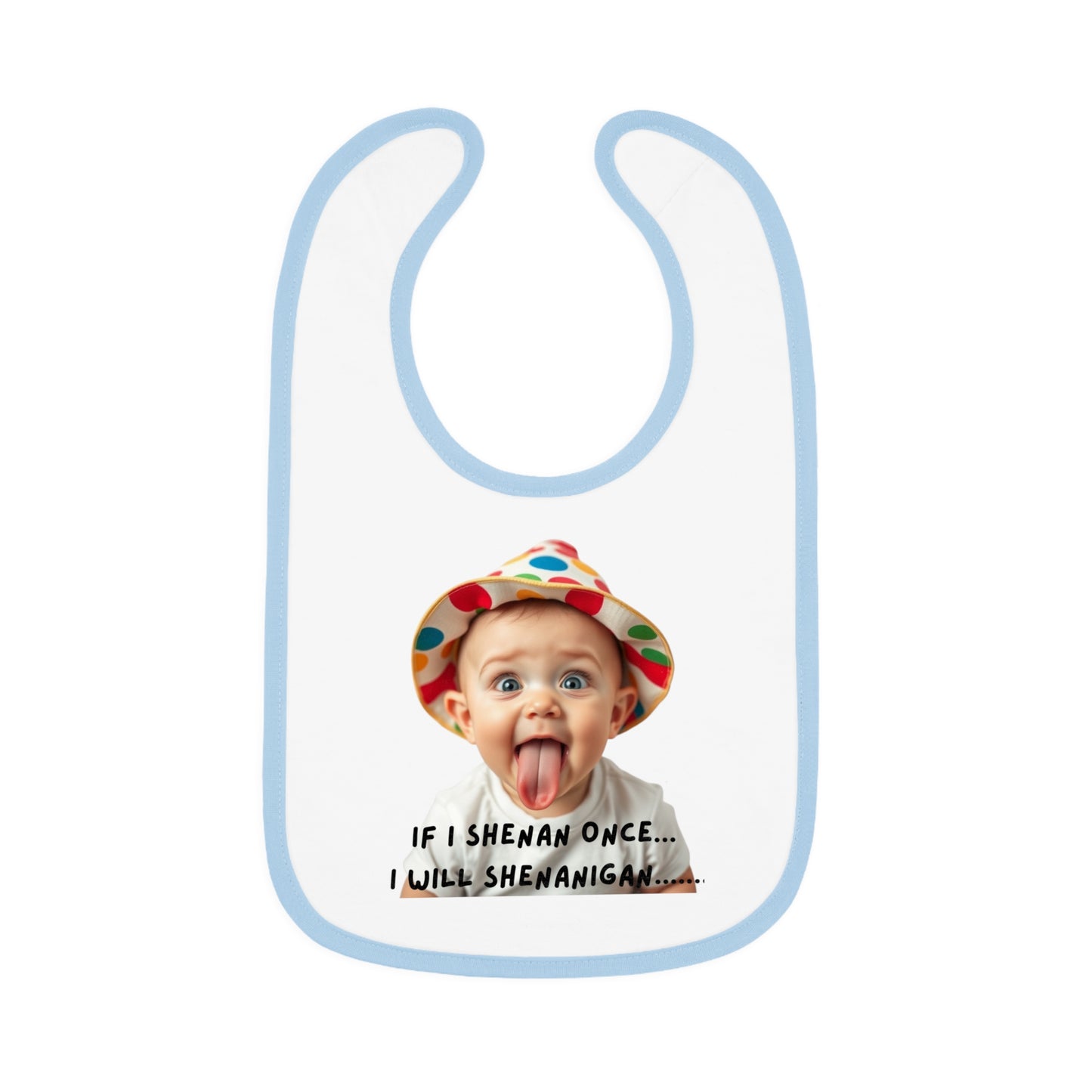 Whimsical Baby Bib with Playful Design, Ideal for New Parents, Baby Showers, and Laugh-Filled Mealtimes