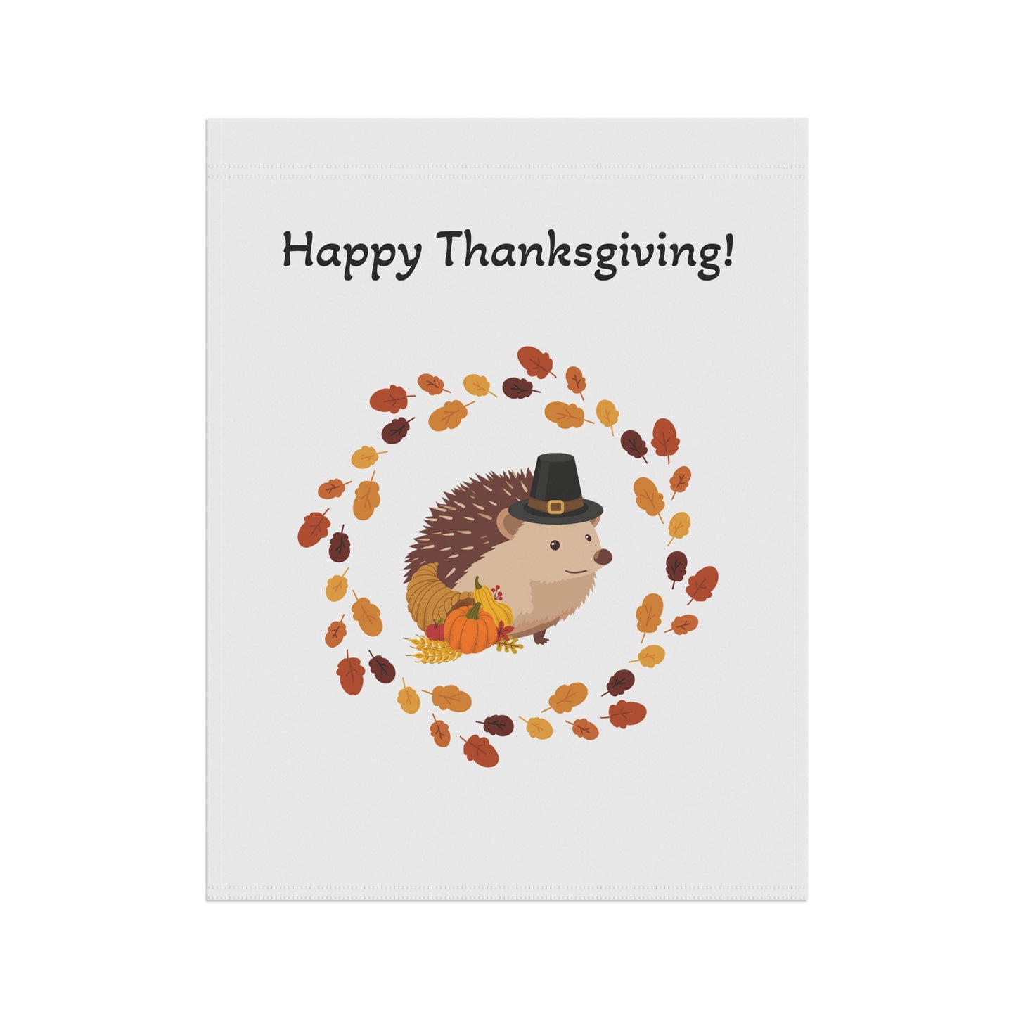 Thanksgiving Garden Banner, Fall Decor, Hedgehog Flag, Autumn Home Decoration, Outdoor Thanksgiving Sign