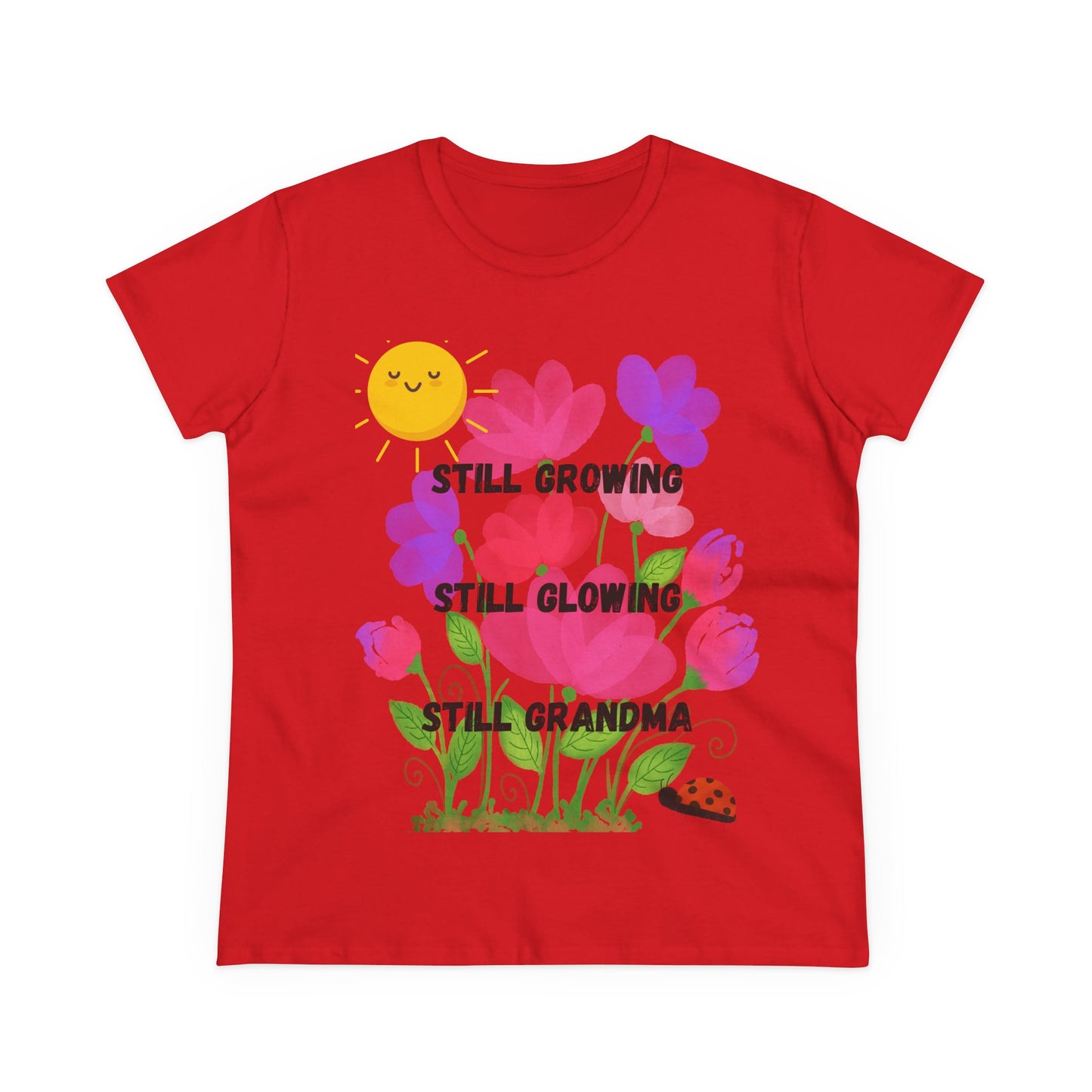 Floral Women's T-Shirt - Still Growing, Still Glowing, Grandma Gift, Mother's Day Tee, Spring Celebration Shirt, Gardening Top, Family [...]