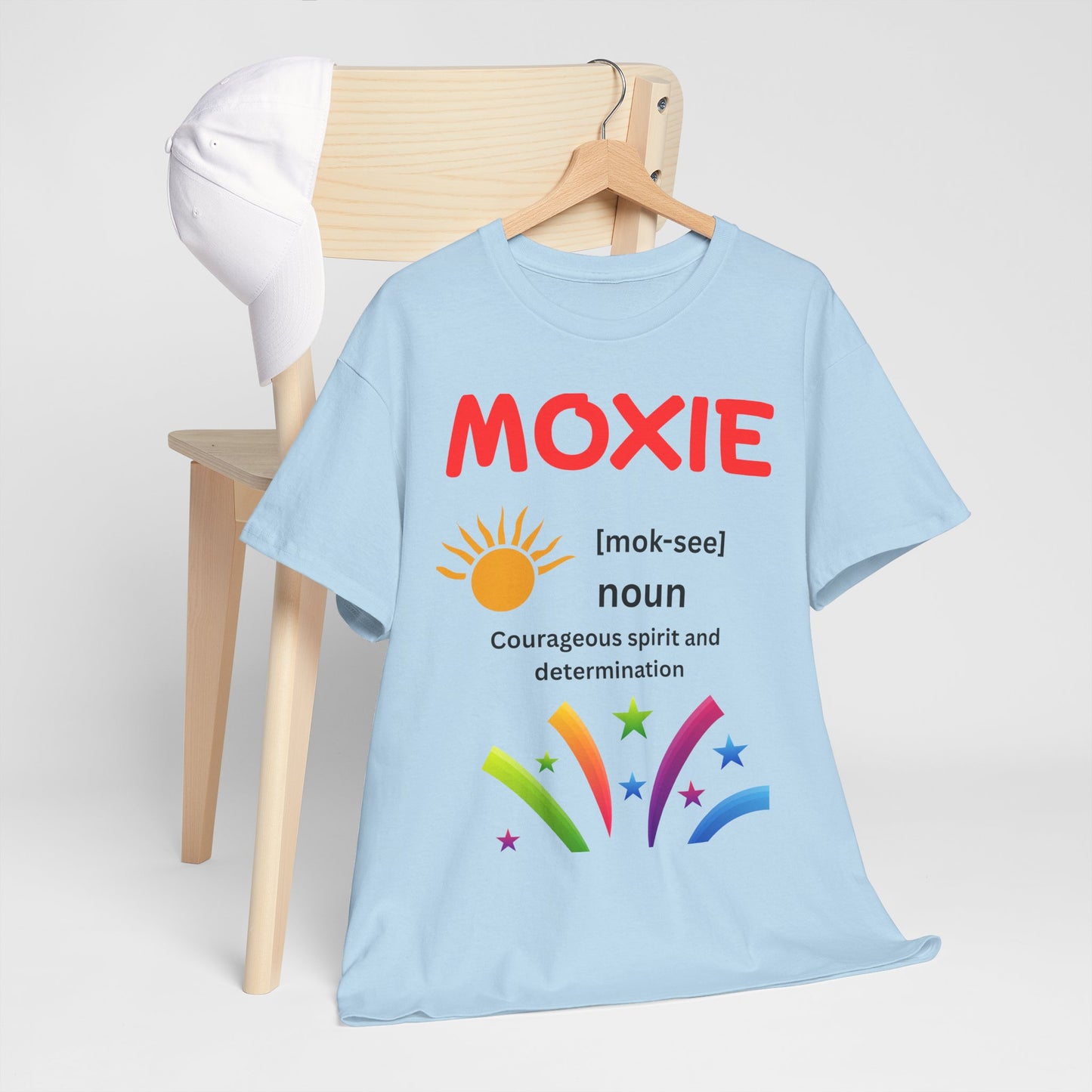 Moxie Definition Tee, Unisex Heavy Cotton T-Shirt, Inspirational Gift, Motivational Apparel, Casual Wear, Birthday & Encouragement Gift