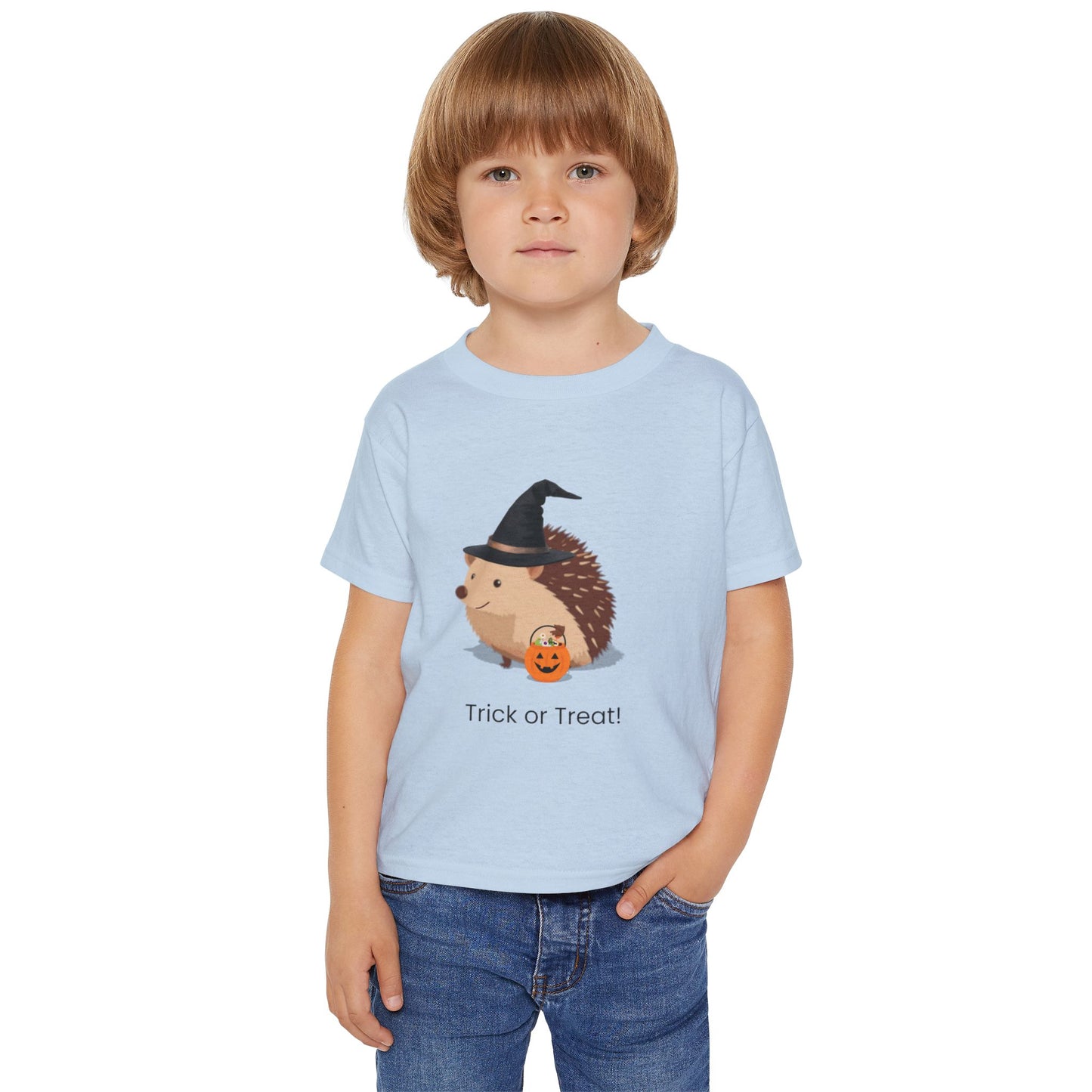 Adorable Halloween Hedgehog Toddler T-shirt, Cute Trick or Treat Shirt, Kids Halloween Outfit, Toddler Costume Top, Fun Fall Apparel