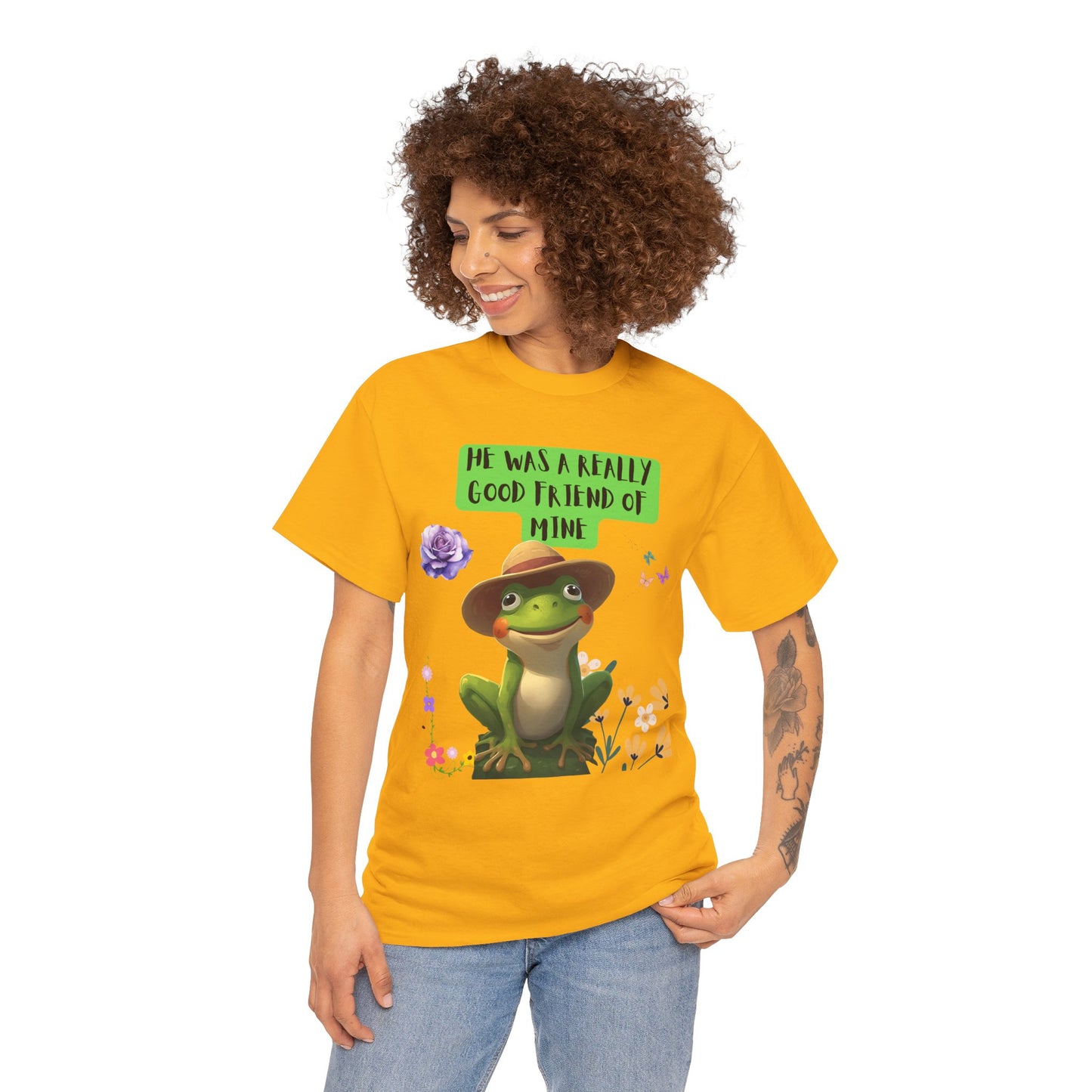 Jeremiah BullFrog Friendship Tee - He Was a Really Good Friend of Mine,  Unisex Casual Wear, Perfect Gift for Friends, Nature Lovers. Music Lovers