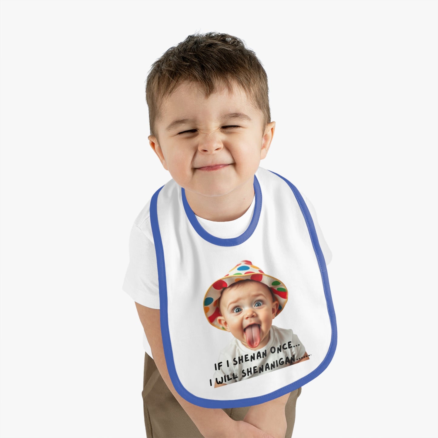 Whimsical Baby Bib with Playful Design, Ideal for New Parents, Baby Showers, and Laugh-Filled Mealtimes