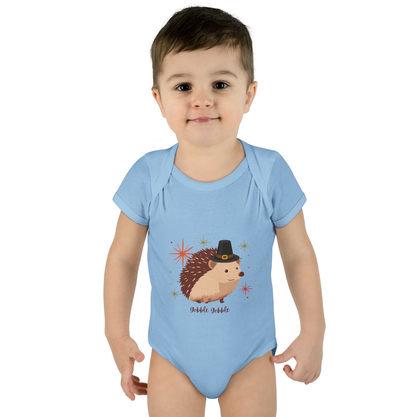 Cute Hedgehog Baby Bodysuit, Thanksgiving Infant Outfit, Baby Shower Gift, Holiday Apparel, Cute Animal Clothing, Newborn Essentials