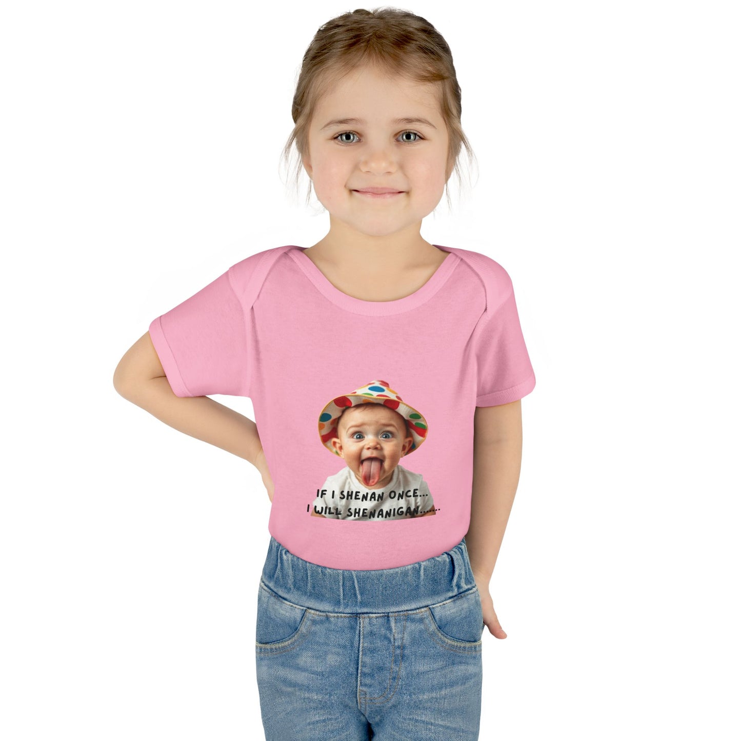 Humorous Infant Bodysuit - "If I Shenan Once, I Will Shenanigan!" Baby Outfit, Newborn Gift, Funny Baby Clothes, Cute Shower [...]