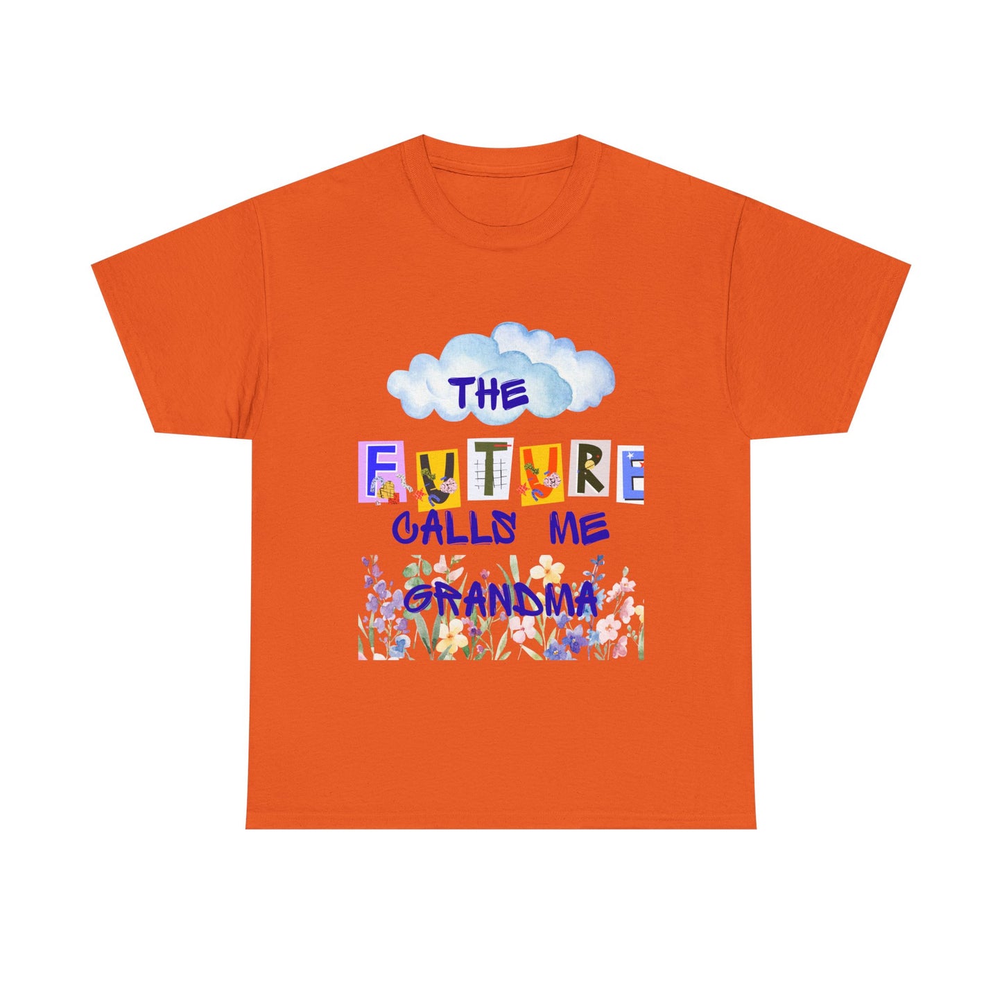 The Future Calls Me Grandma Tee, Unisex Cotton T-Shirt for Grandparents, Birthday Gift, Baby Shower, Family Gatherings, Fun Statement Tee