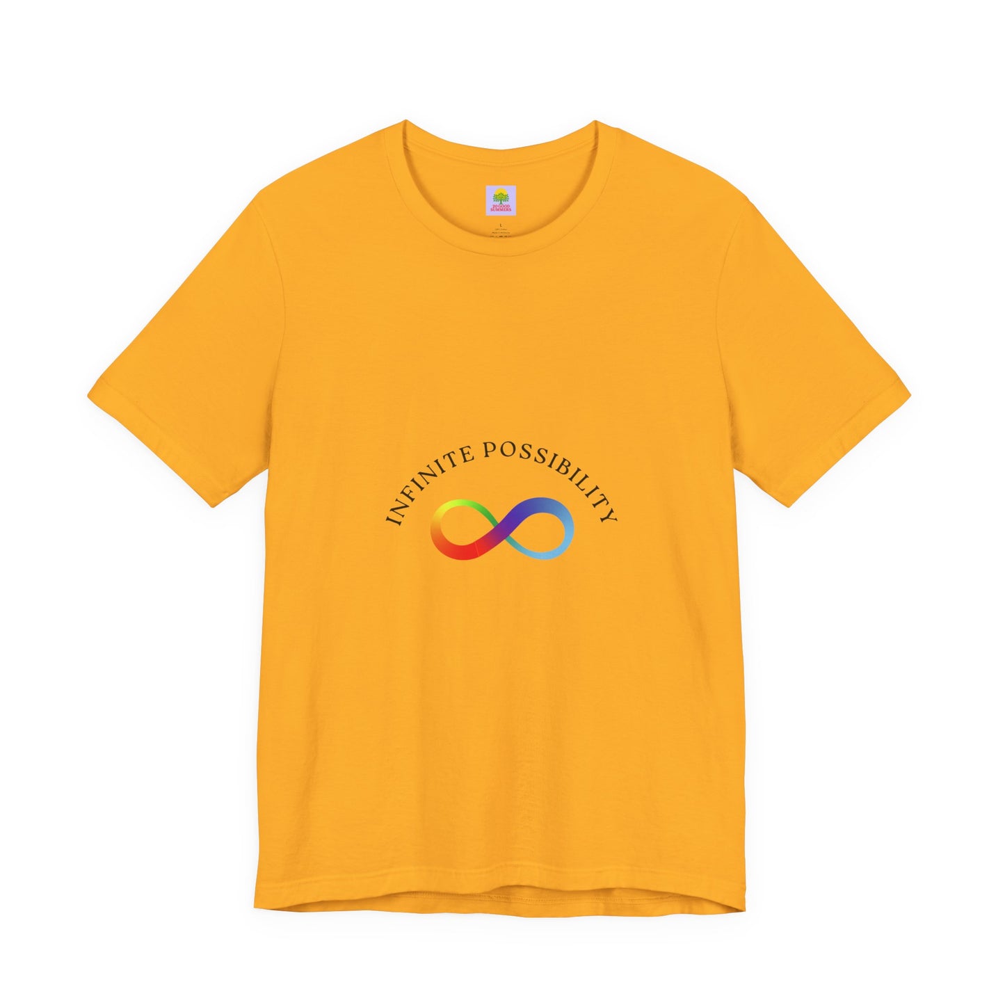 Colorful Infinite Possibility Tee, LGBTQ Pride Shirt, Inspirational Gift, Gender-Neutral Top, Positive Affirmation T-Shirt