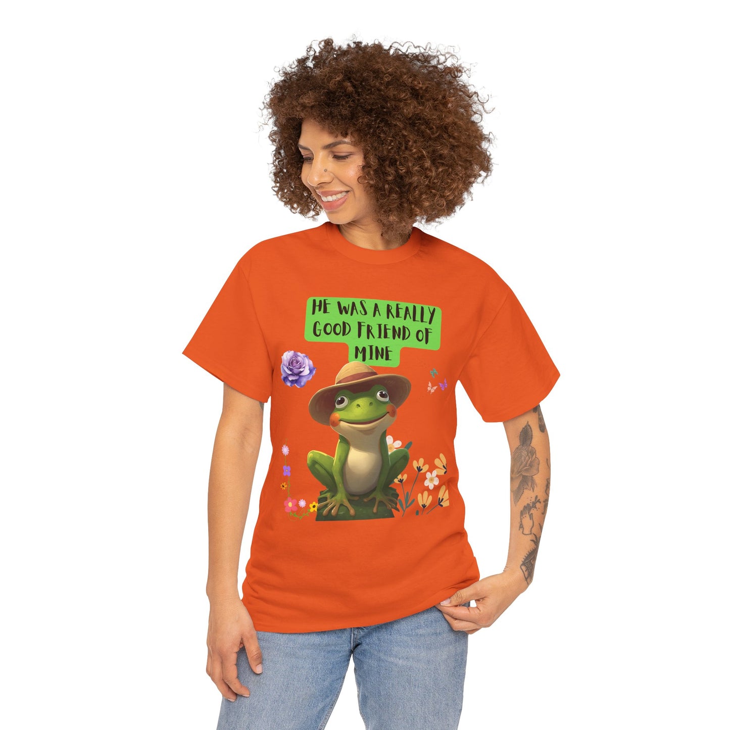 Jeremiah BullFrog Friendship Tee - He Was a Really Good Friend of Mine,  Unisex Casual Wear, Perfect Gift for Friends, Nature Lovers. Music Lovers