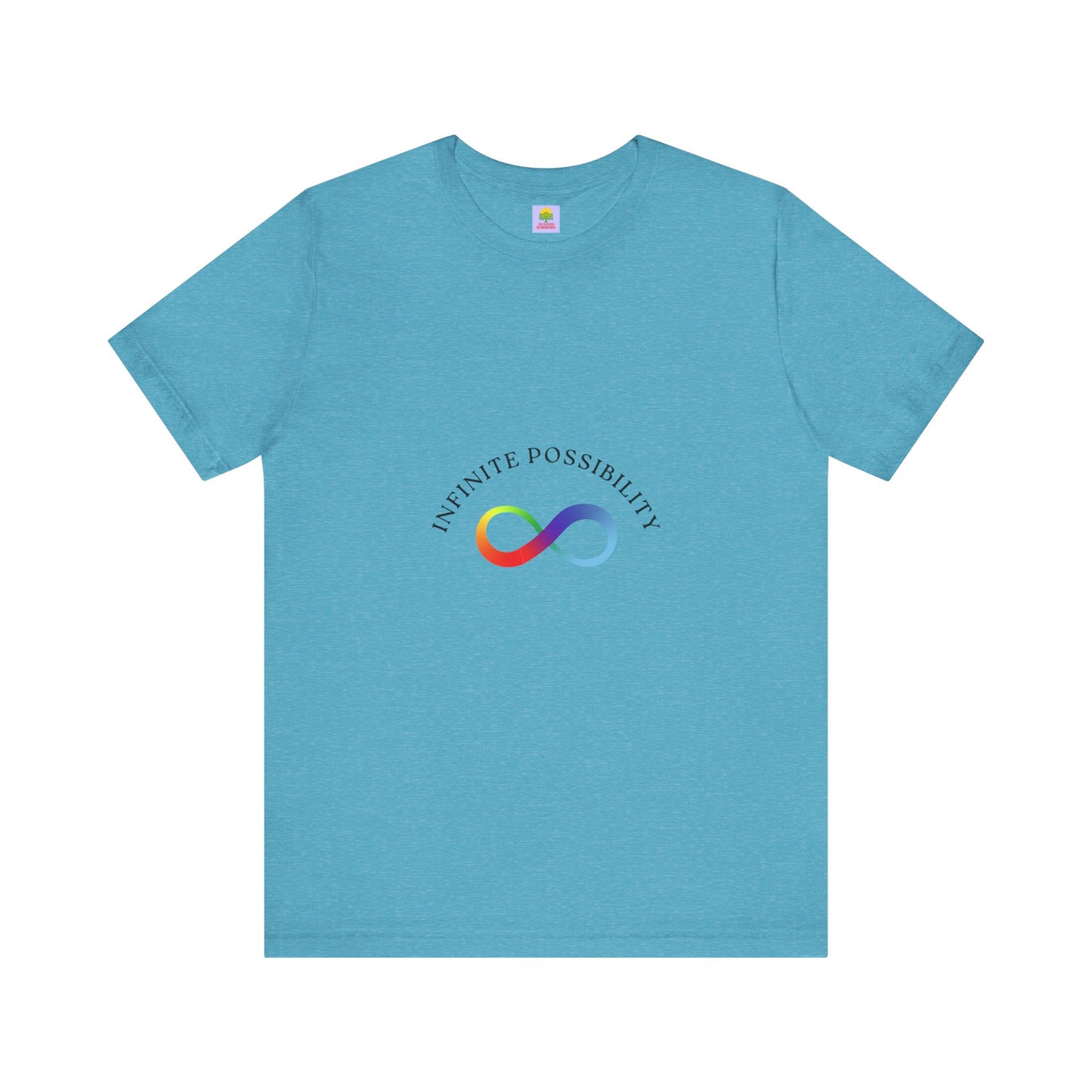 Colorful Infinite Possibility Tee, LGBTQ Pride Shirt, Inspirational Gift, Gender-Neutral Top, Positive Affirmation T-Shirt
