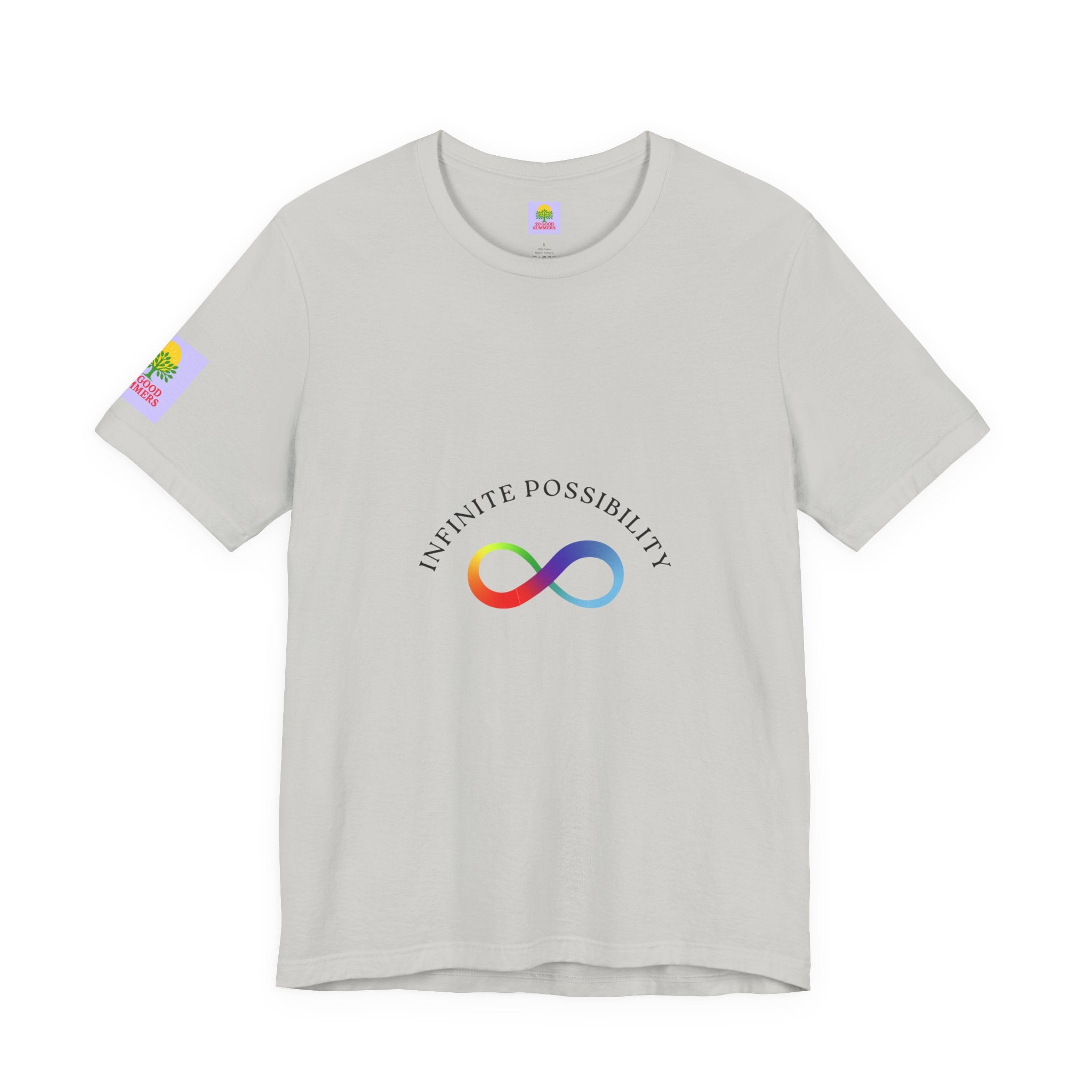 Colorful Infinite Possibility Tee, LGBTQ Pride Shirt, Inspirational Gift, Gender-Neutral Top, Positive Affirmation T-Shirt
