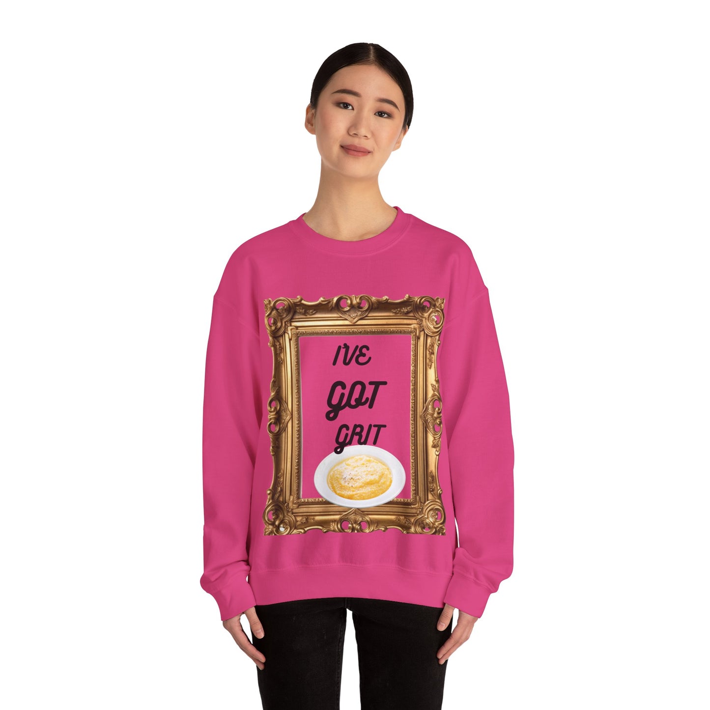 I've Got Grit Crewneck Sweatshirt - Cozy Unisex Sweatshirt for Everyday, Motivational Gift, Casual Wear, Art Lovers, Unique Message
