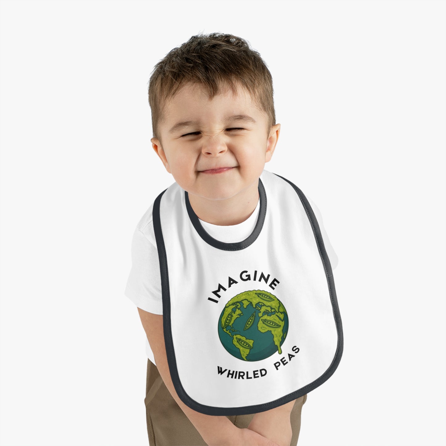Cute Baby Bib with Earth Design - Perfect Gift for Babies, Baby Shower, Nursery, Eco-Friendly Gift, Parenting Must-Have