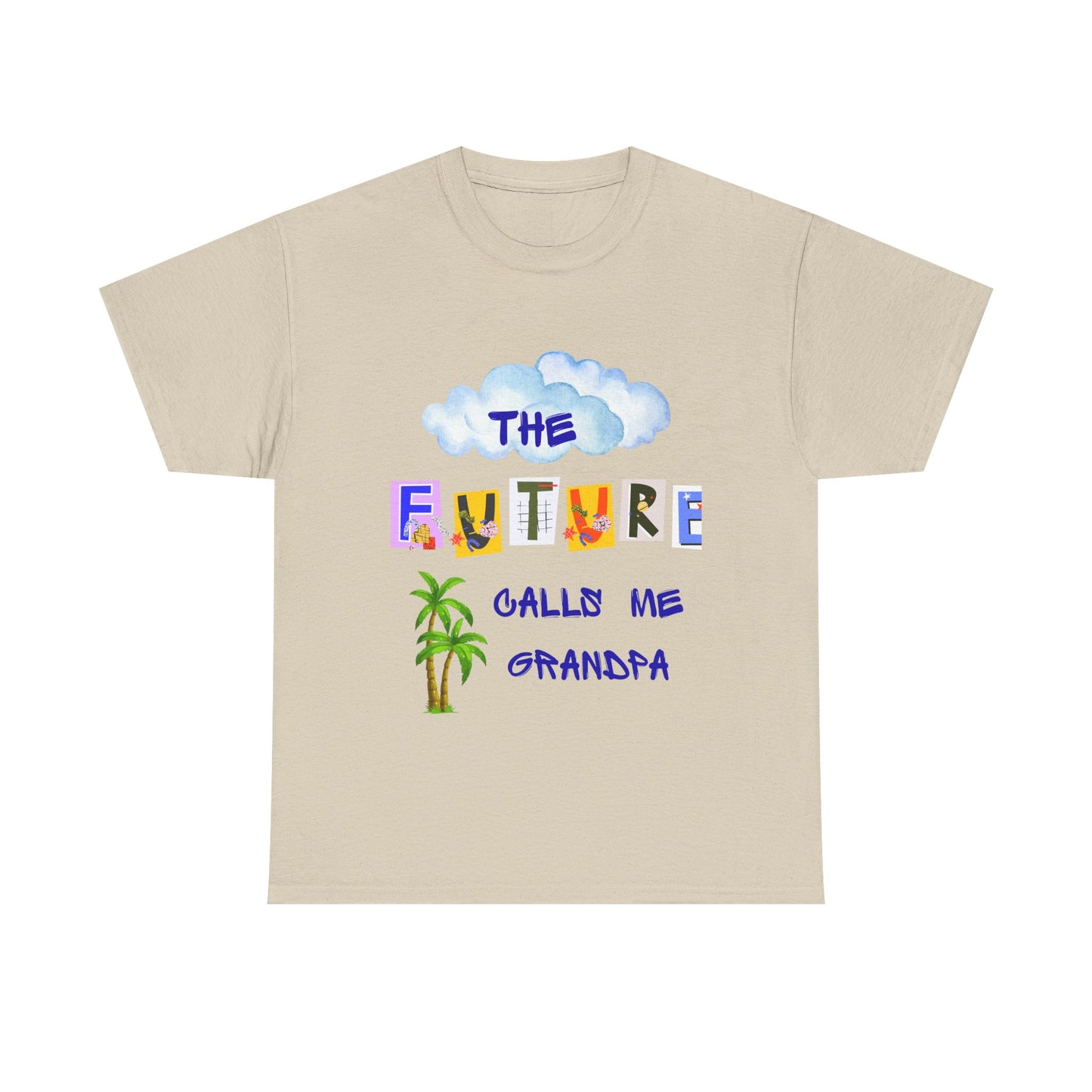 Grandpa Future Tee | Unisex Cotton Shirt for Grandparents | Gift for Father's Day, Family Reunion, Birthday, Cute Grandpa Shirt