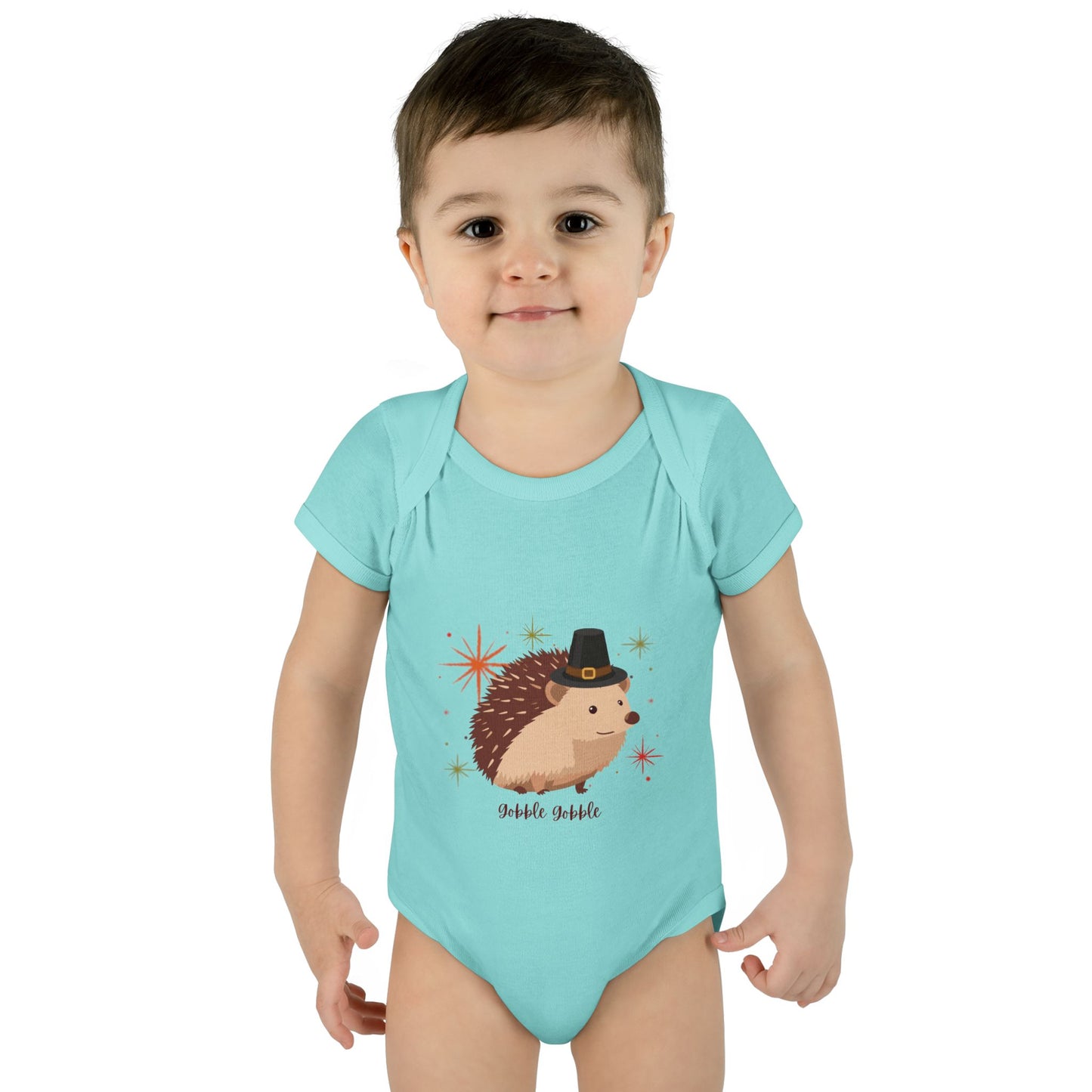 Cute Hedgehog Baby Bodysuit, Thanksgiving Infant Outfit, Baby Shower Gift, Holiday Apparel, Cute Animal Clothing, Newborn Essentials