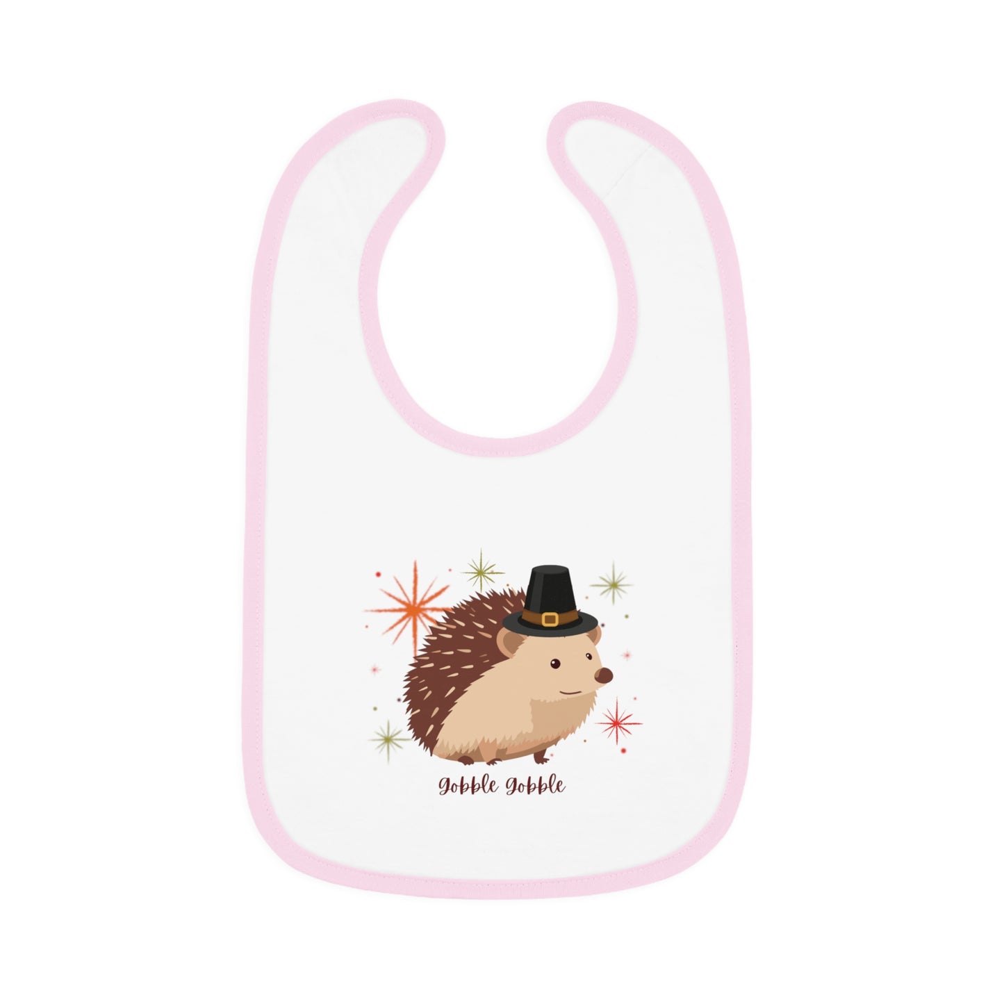 Cute Hedgehog Thanksgiving Baby Bib, Baby Shower Gift Idea, Cute Animal Bib, Toddler Bibs, Hedgehog Theme