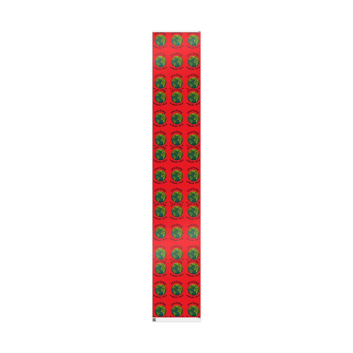 Imagine Whirled Peas Holiday Wrapping Paper – Red Holiday Gift Wrap Roll