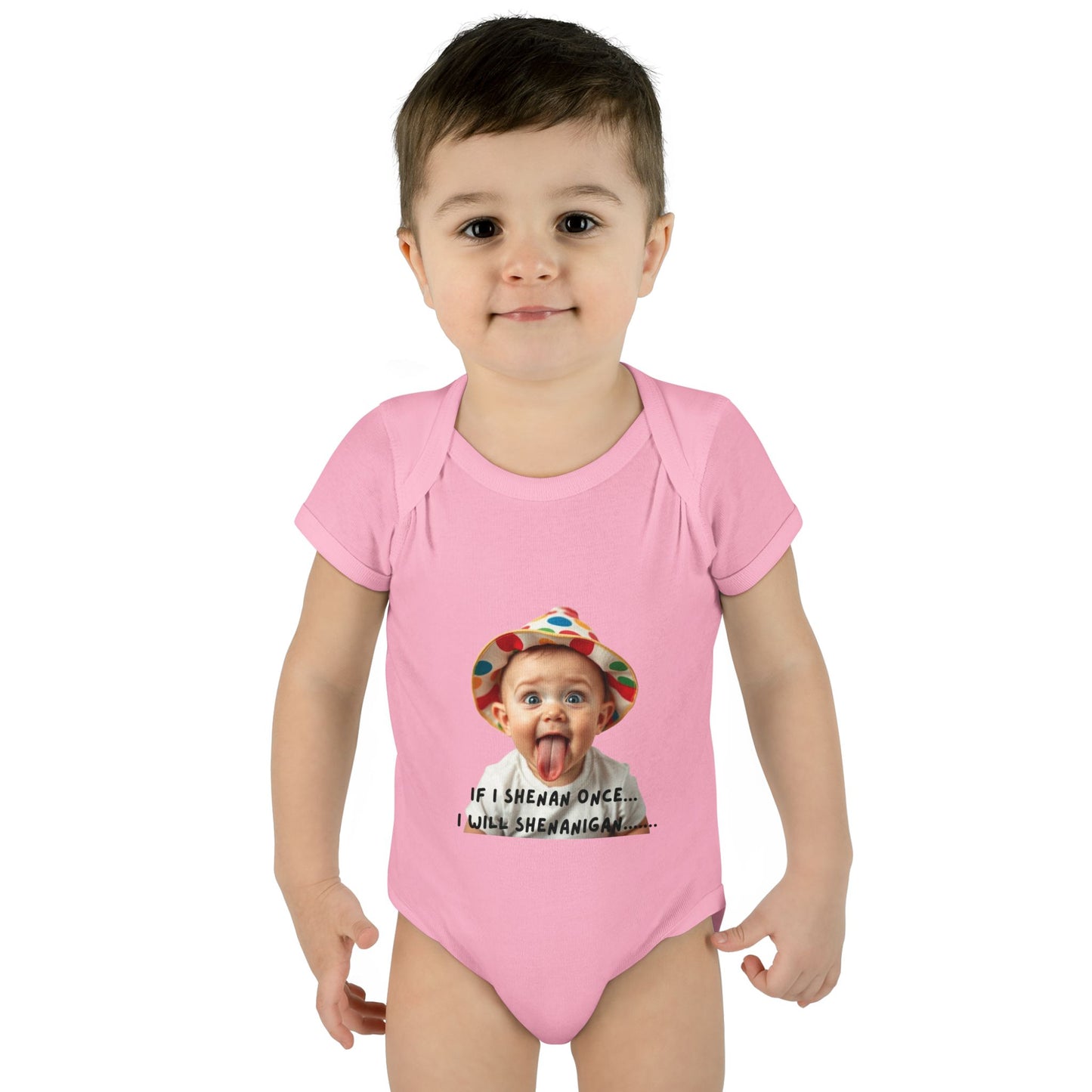 Humorous Infant Bodysuit - "If I Shenan Once, I Will Shenanigan!" Baby Outfit, Newborn Gift, Funny Baby Clothes, Cute Shower [...]