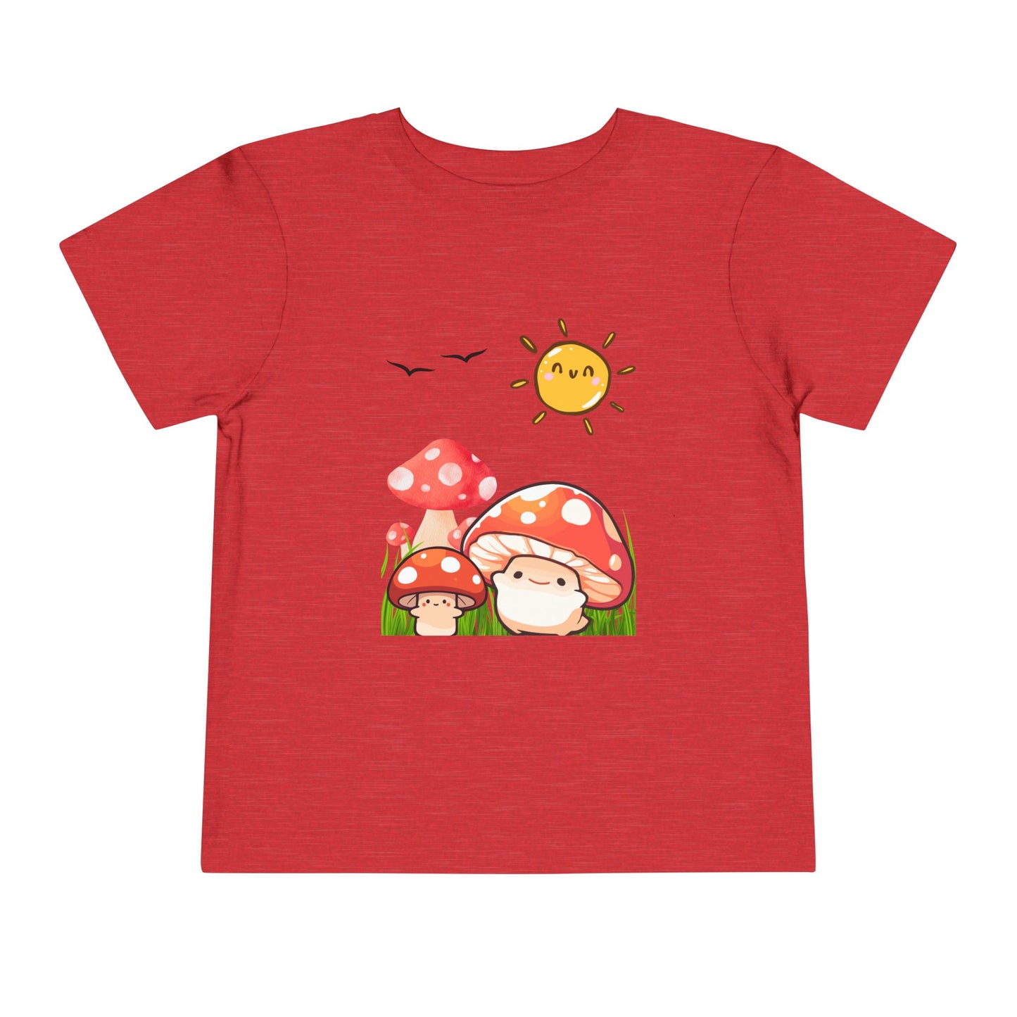 Cute Mushroom Toddler Tee | Short Sleeve Kids Shirt | Nature Lover Gift | Summer Outfit | Playful Toddler Clothing