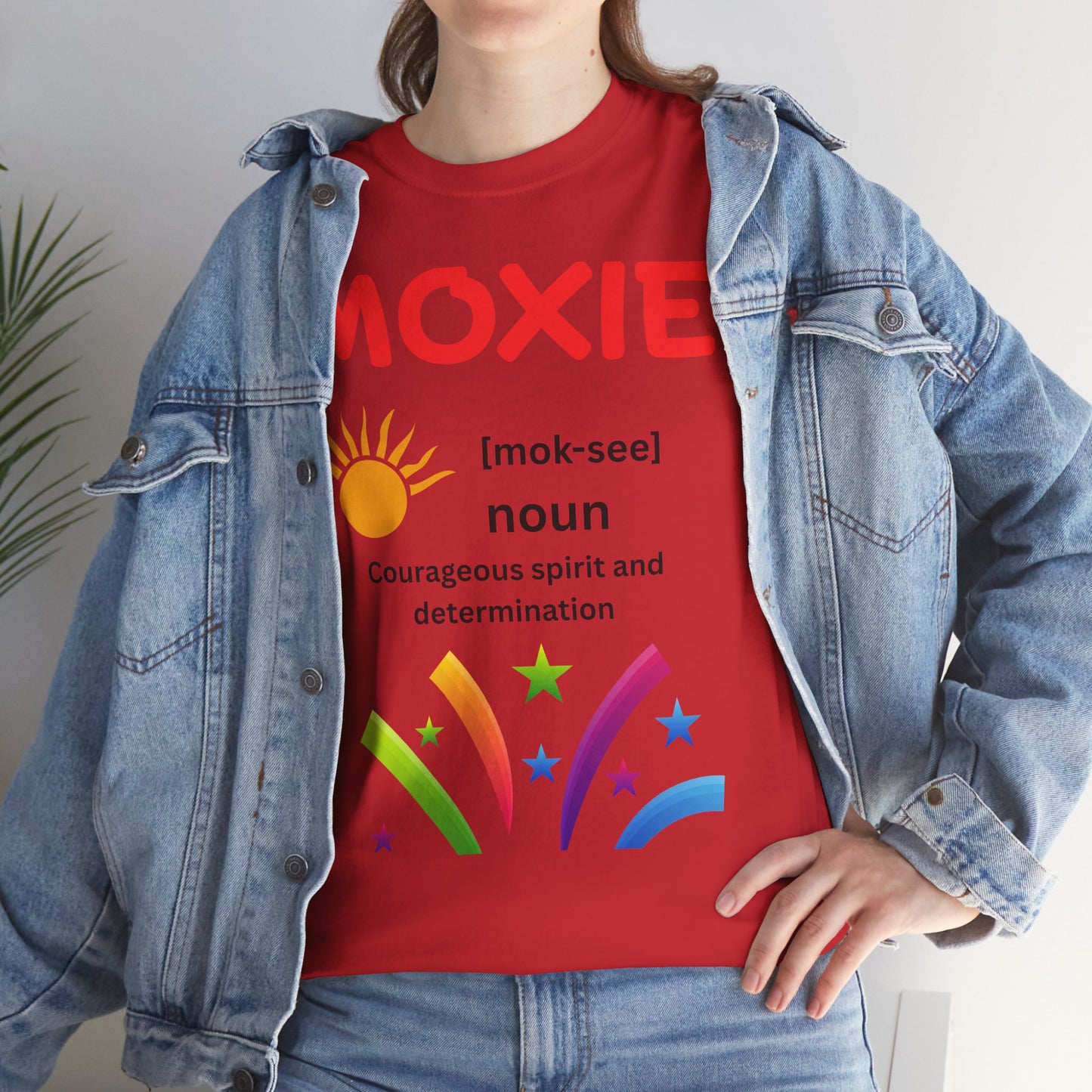 Moxie Definition Tee, Unisex Heavy Cotton T-Shirt, Inspirational Gift, Motivational Apparel, Casual Wear, Birthday & Encouragement Gift