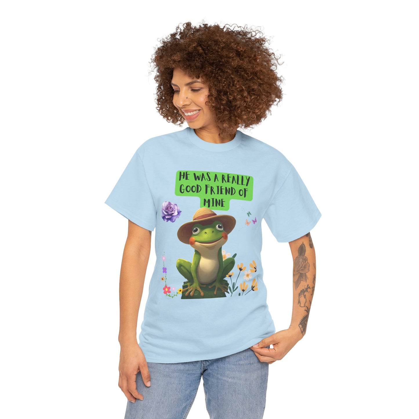 Jeremiah BullFrog Friendship Tee - He Was a Really Good Friend of Mine,  Unisex Casual Wear, Perfect Gift for Friends, Nature Lovers. Music Lovers