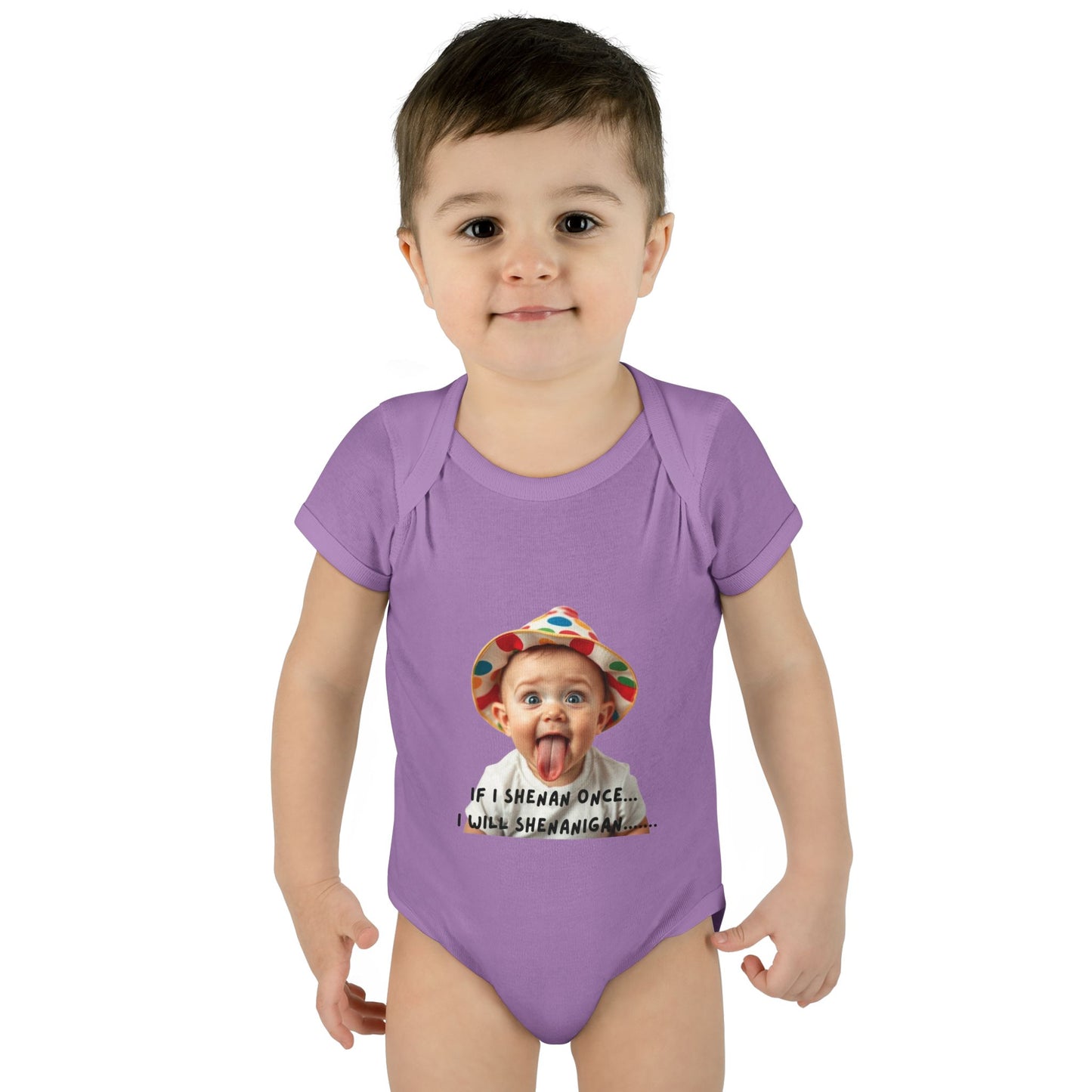 Humorous Infant Bodysuit - "If I Shenan Once, I Will Shenanigan!" Baby Outfit, Newborn Gift, Funny Baby Clothes, Cute Shower [...]