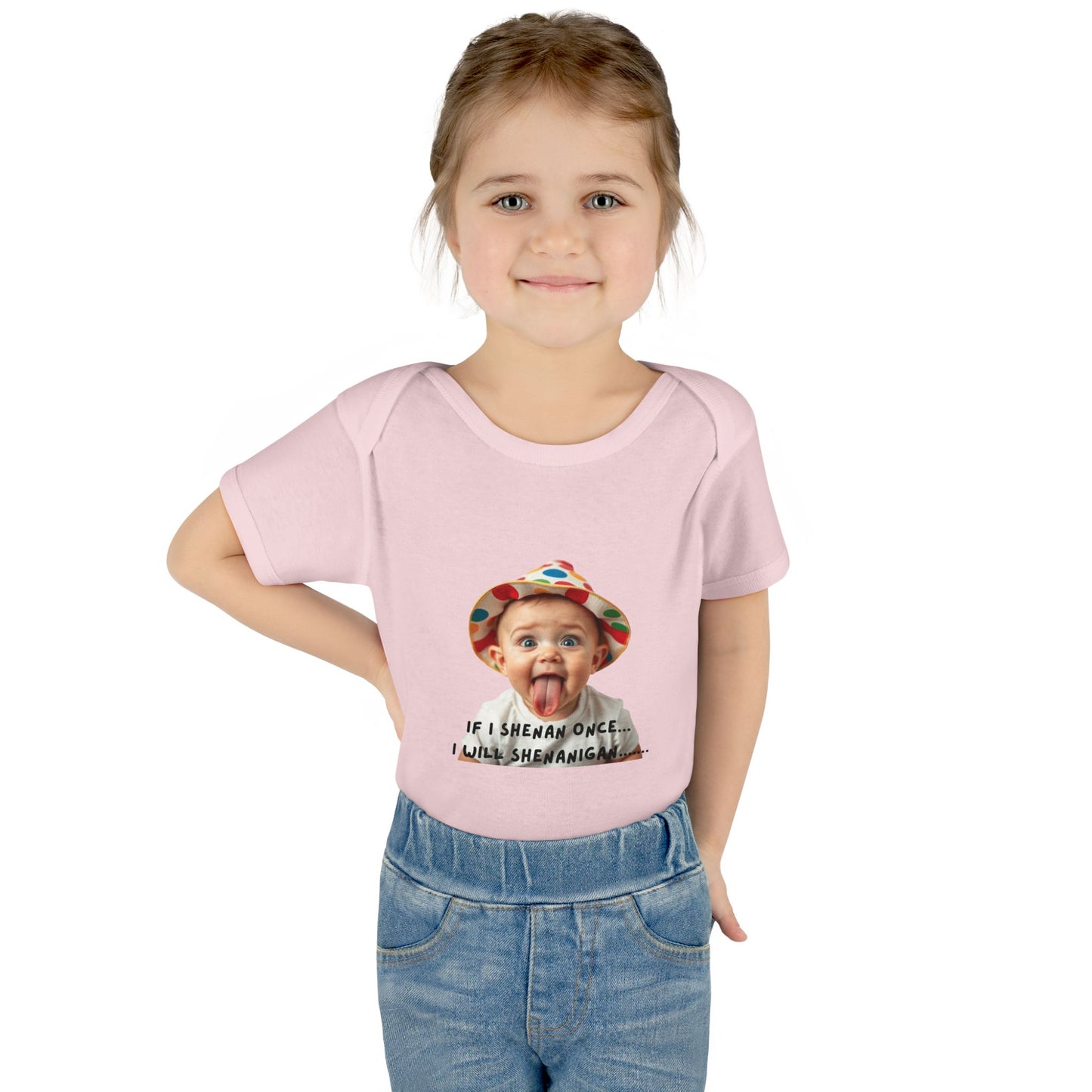 Humorous Infant Bodysuit - "If I Shenan Once, I Will Shenanigan!" Baby Outfit, Newborn Gift, Funny Baby Clothes, Cute Shower [...]