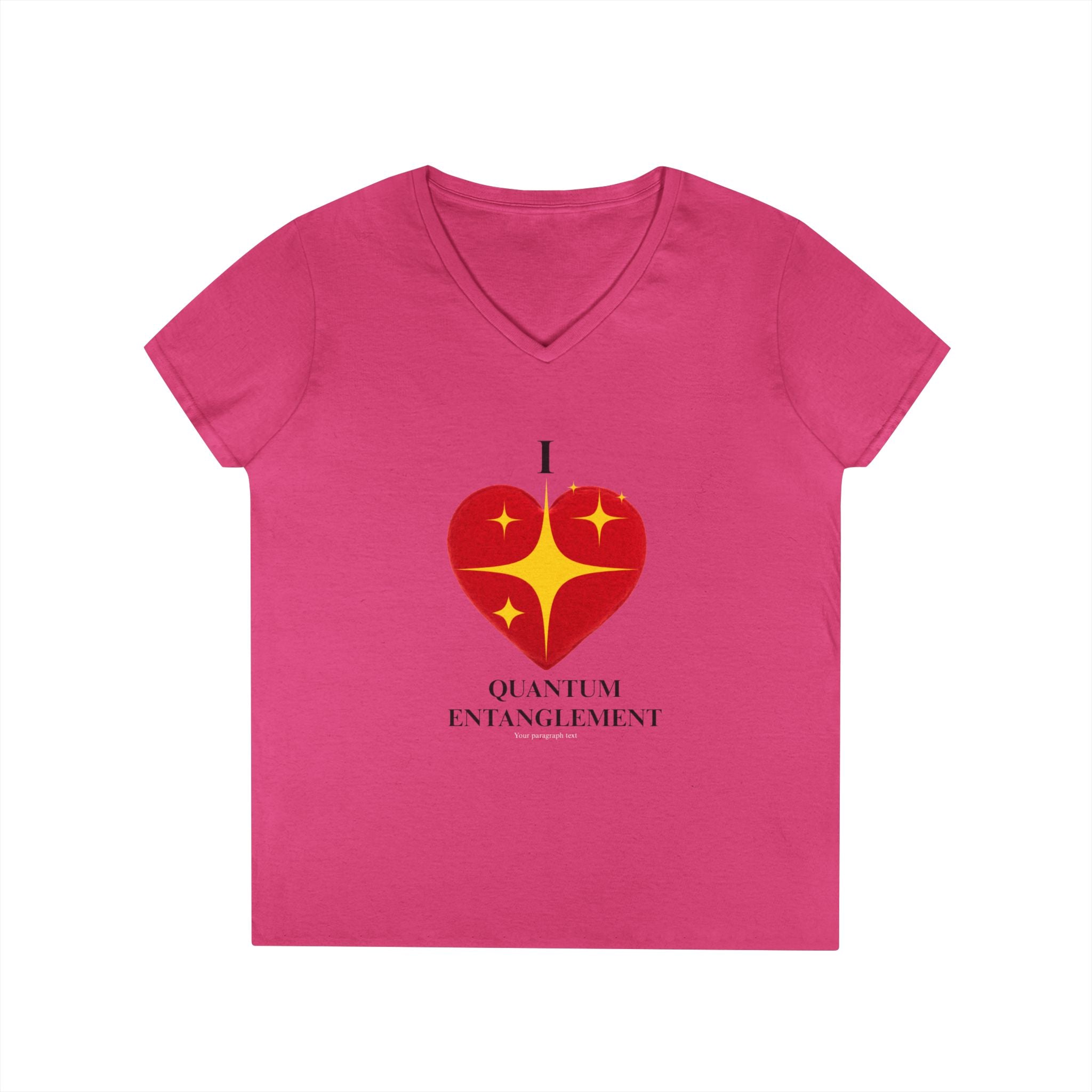 I Heart Quantum Entanglement Ladies' V-Neck T-Shirt, Science Gift, Geek Chic Tee, Physics Enthusiast Shirt, STEM Apparel, Science [...]