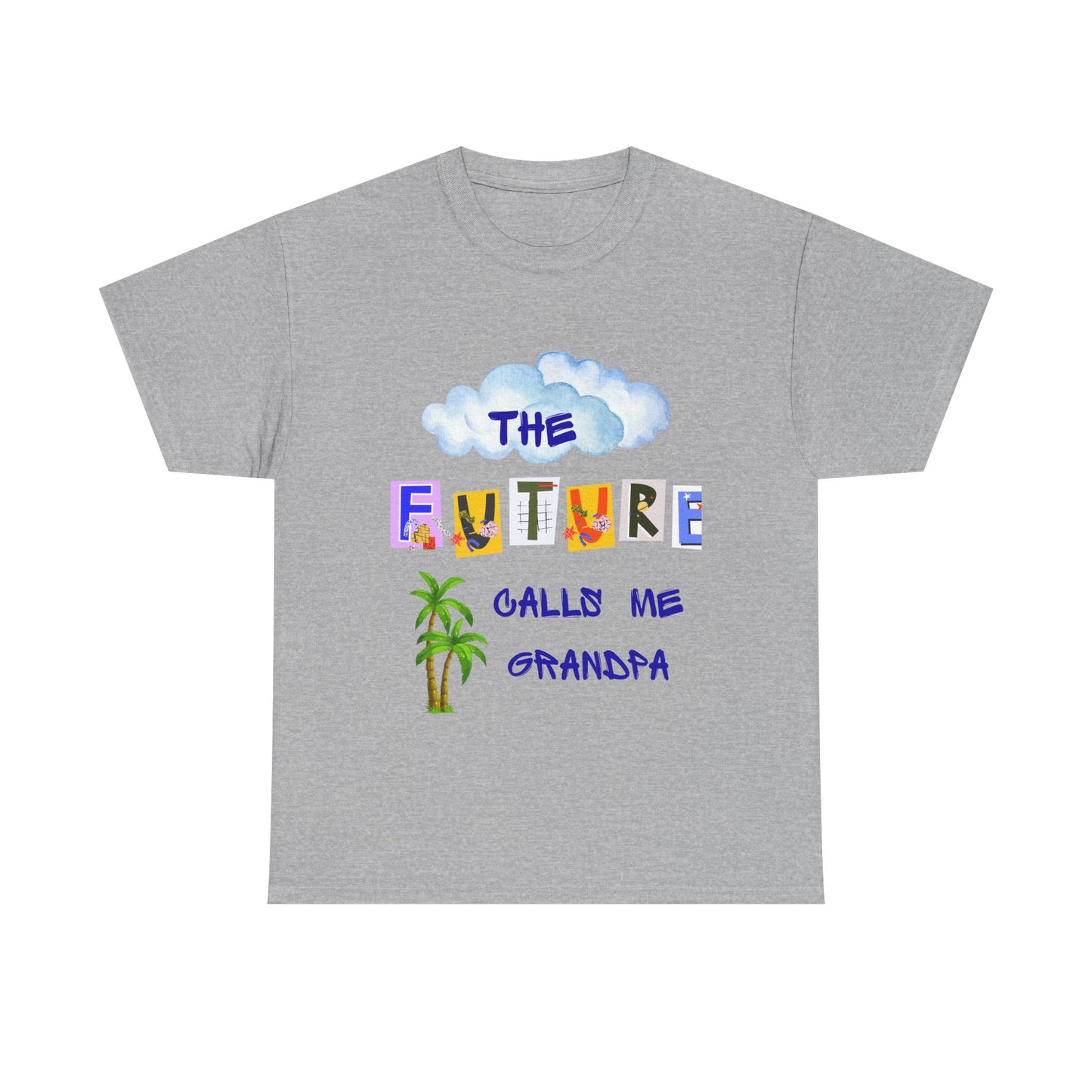 Grandpa Future Tee | Unisex Cotton Shirt for Grandparents | Gift for Father's Day, Family Reunion, Birthday, Cute Grandpa Shirt