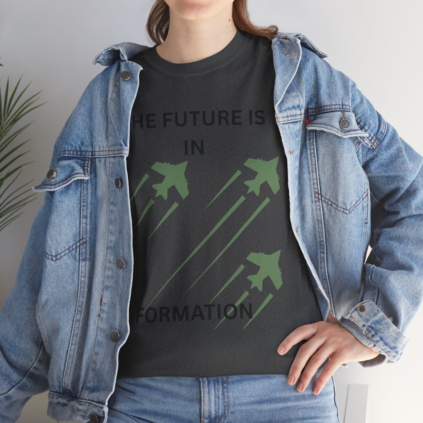 The Future is in Formation Unisex Heavy Cotton Tee
