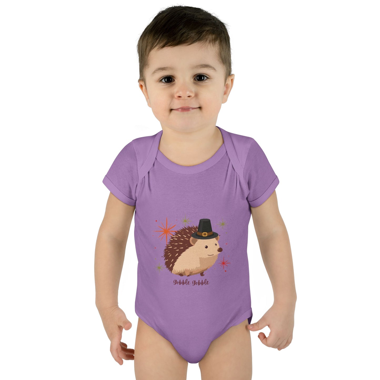 Cute Hedgehog Baby Bodysuit, Thanksgiving Infant Outfit, Baby Shower Gift, Holiday Apparel, Cute Animal Clothing, Newborn Essentials