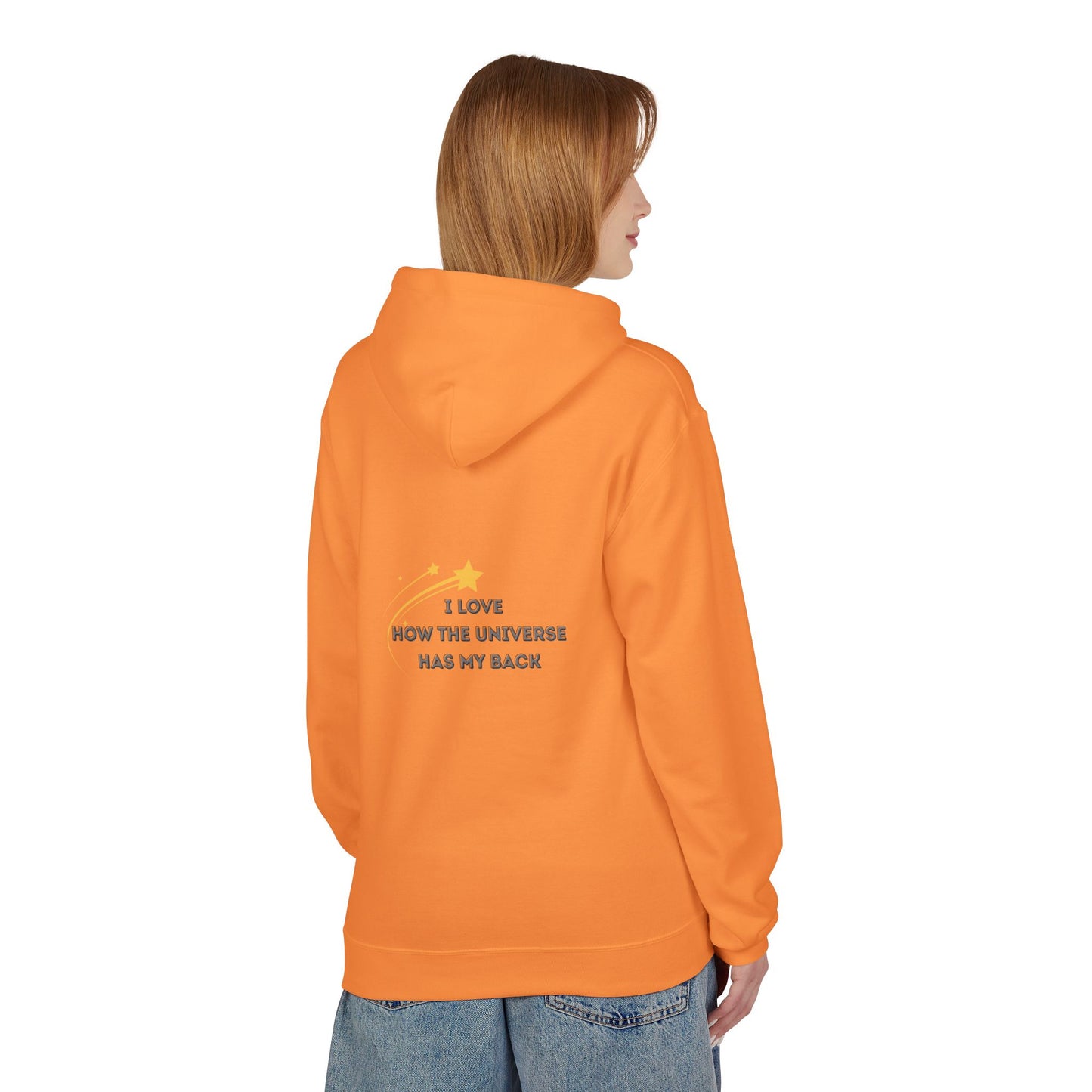 The Universe has my back Cosmic Vibe Hoodie - Unisex Midweight Softstyle Fleece, Perfect for Stargazers, Space Lovers, Unique Gift, Inspirational Apparel, [...]