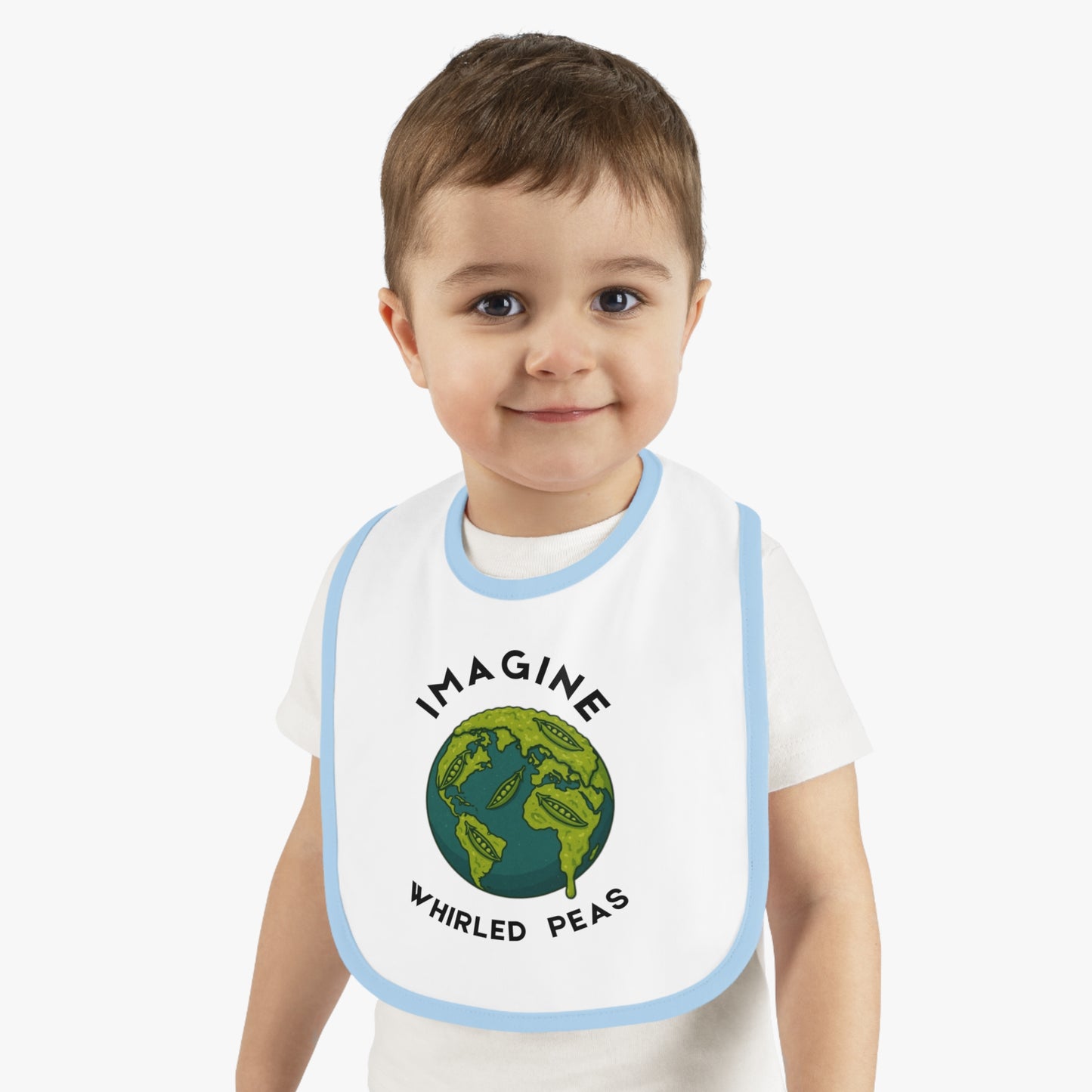 Cute Baby Bib with Earth Design - Perfect Gift for Babies, Baby Shower, Nursery, Eco-Friendly Gift, Parenting Must-Have