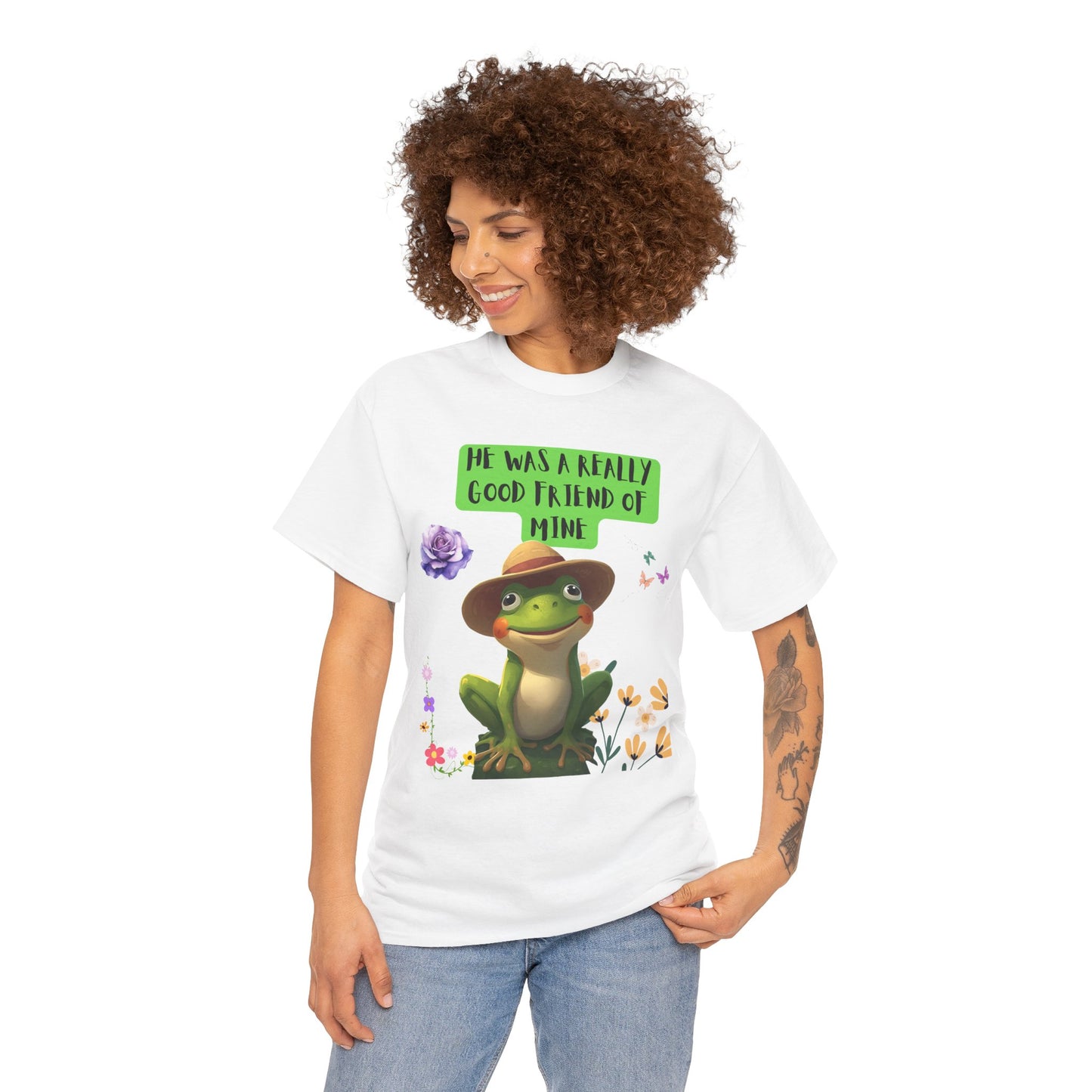 Jeremiah BullFrog Friendship Tee - He Was a Really Good Friend of Mine,  Unisex Casual Wear, Perfect Gift for Friends, Nature Lovers. Music Lovers