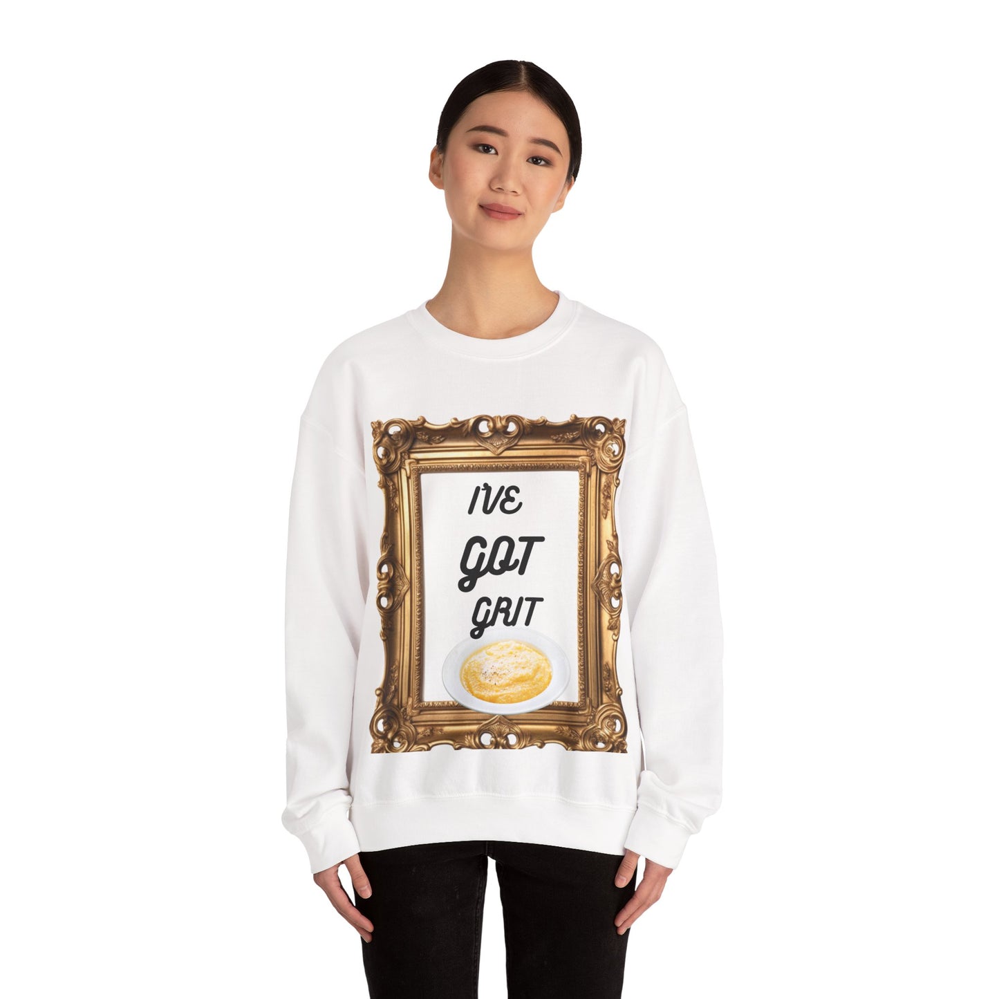 I've Got Grit Crewneck Sweatshirt - Cozy Unisex Sweatshirt for Everyday, Motivational Gift, Casual Wear, Art Lovers, Unique Message