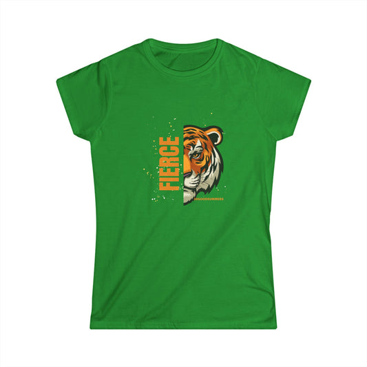 Fierce Tiger Tee, Animal Lover Gift, Casual Style, Birthday Tee, Wildlife Awareness, Inspirational T-Shirt