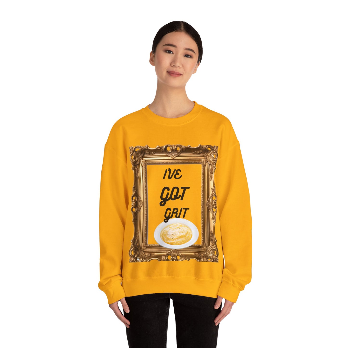 I've Got Grit Crewneck Sweatshirt - Cozy Unisex Sweatshirt for Everyday, Motivational Gift, Casual Wear, Art Lovers, Unique Message