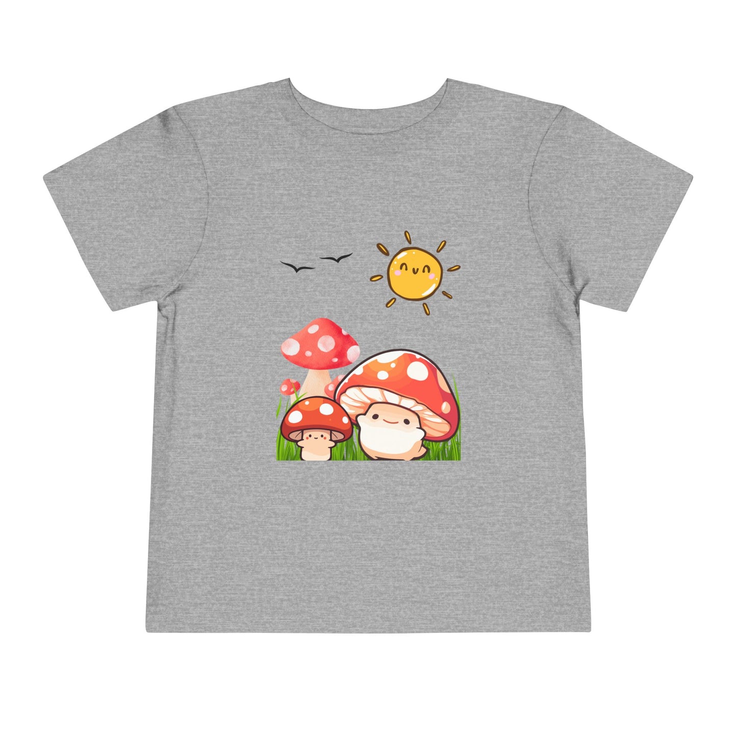 Cute Mushroom Toddler Tee | Short Sleeve Kids Shirt | Nature Lover Gift | Summer Outfit | Playful Toddler Clothing