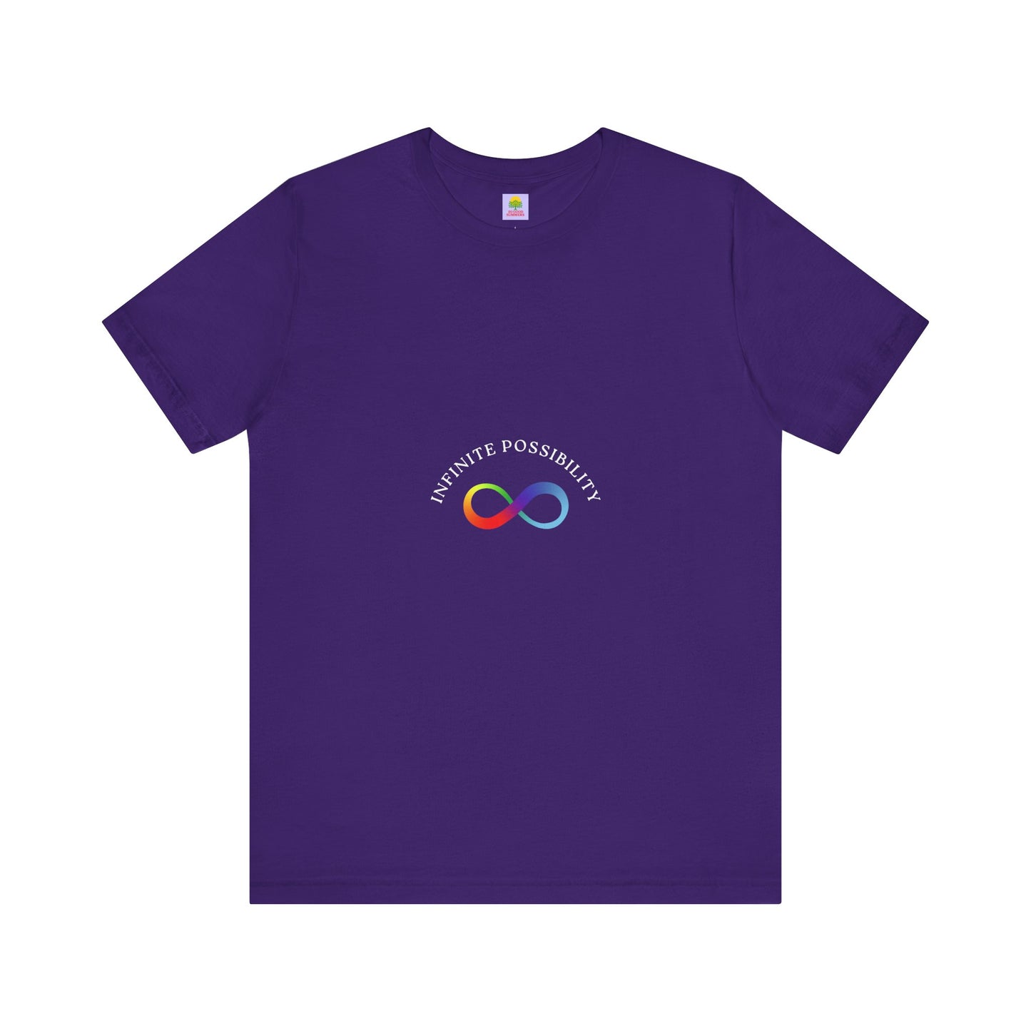 Colorful Infinity Symbol Unisex Tee, LGBTQ+ Pride T-shirt, Casual Everyday Wear, Gift for Friends, Creative Wardrobe Essential